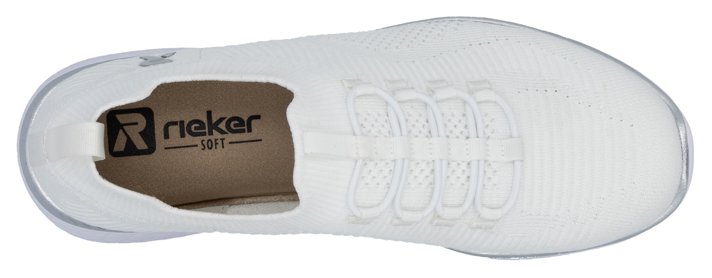 RIEKER Sport Baskets slip-on  , Slipper, Freizeitschuh, Schlupfschuh mit Elastik-Einstieg