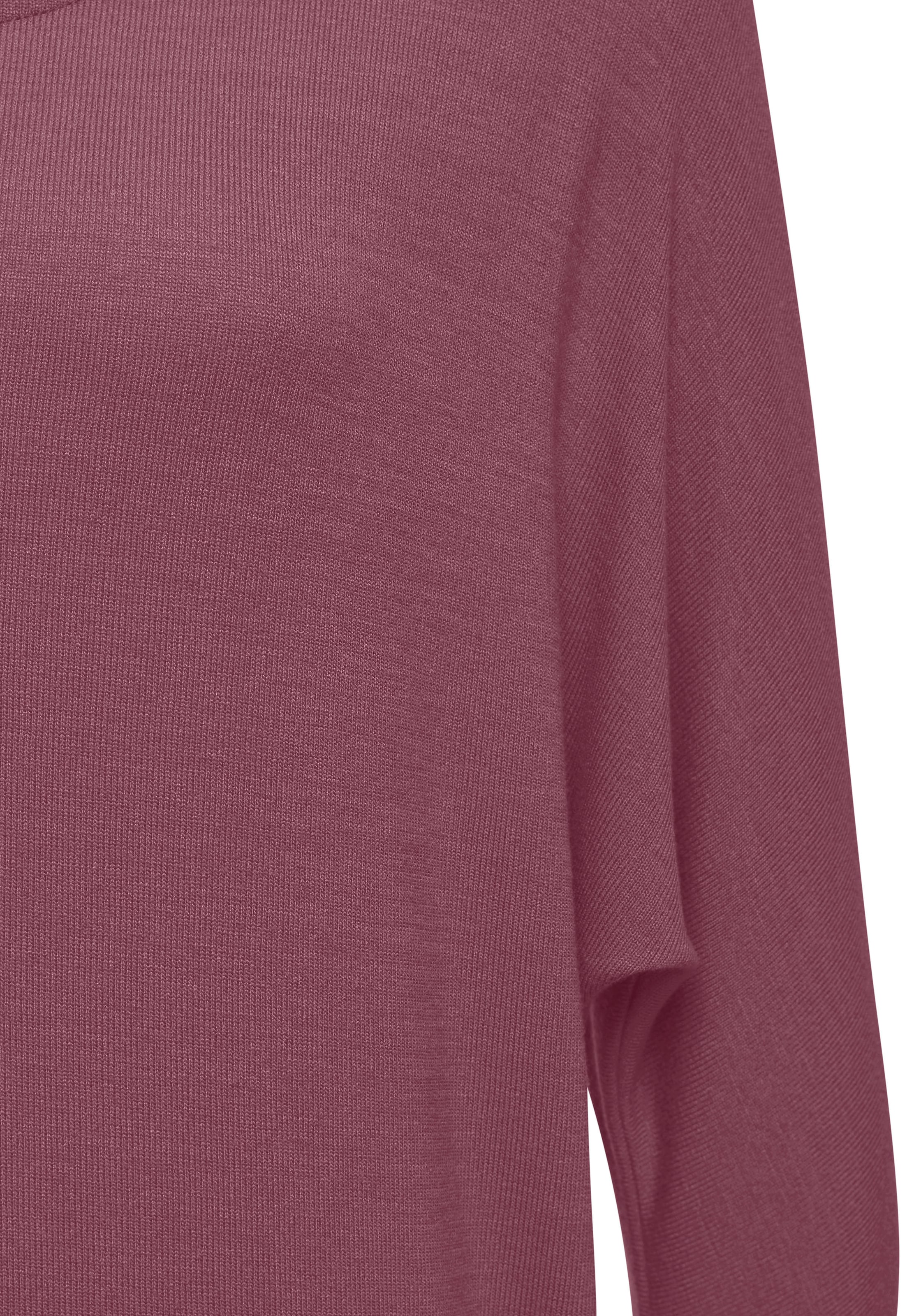 LASCANA Langarmshirt »mit Fledermausärmeln«, aus weichem Viskose-Feinstrick