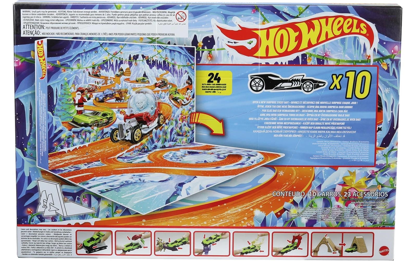Hot Wheels Jouet calendrier de l'Avent »Adventskalender 2026 im Massstab 1:64«