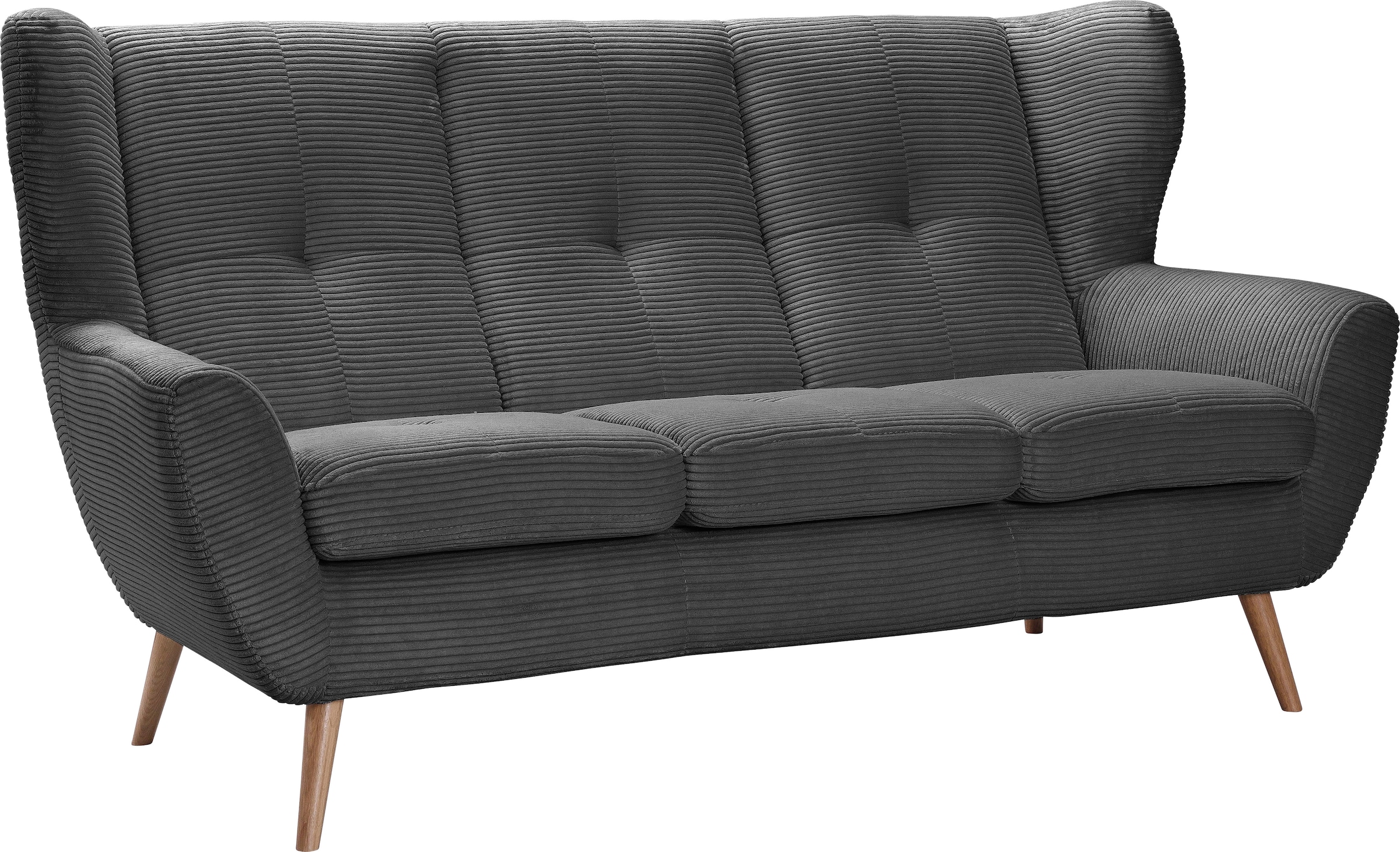 exxpo - sofa fashion 3-Sitzer »ALVESTA, Loungesofa, Küchensofa, hoher Sitzkomfort, Ohrenbackensofa«,...