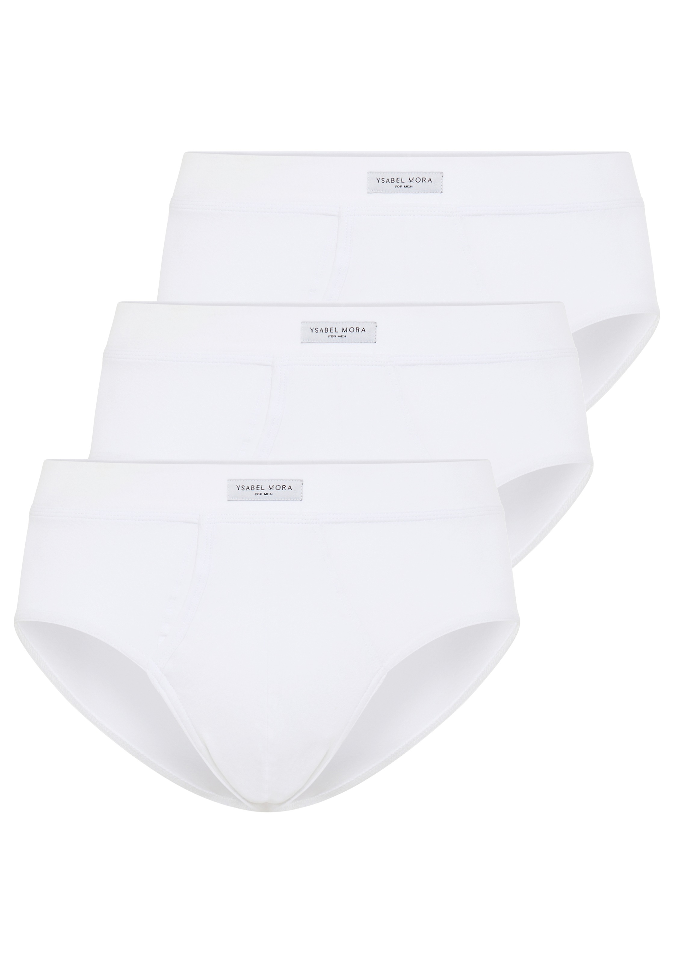 Image of YSABEL MORA Slip "BASIC COLLECTION COTTON" 3er Pack, mit praktischem Eingriff im Schritt