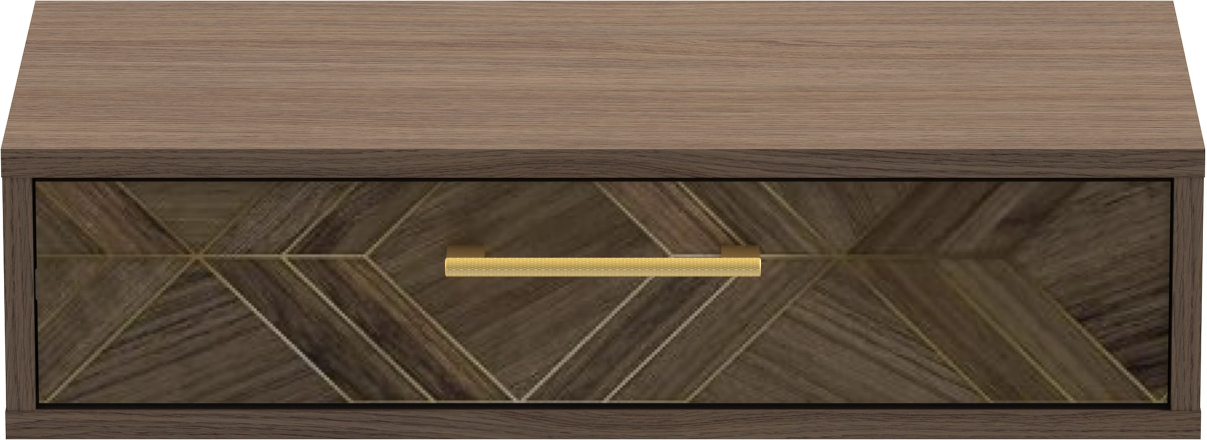 Schildmeyer Konsole »Glenn, Art-Déco Design mit eleganten Goldakzenten, Made in Germany« 1 Stk. tlg. Nussbaum Art-Déco Design mit eleganten Goldakzenten, Made in Germany
