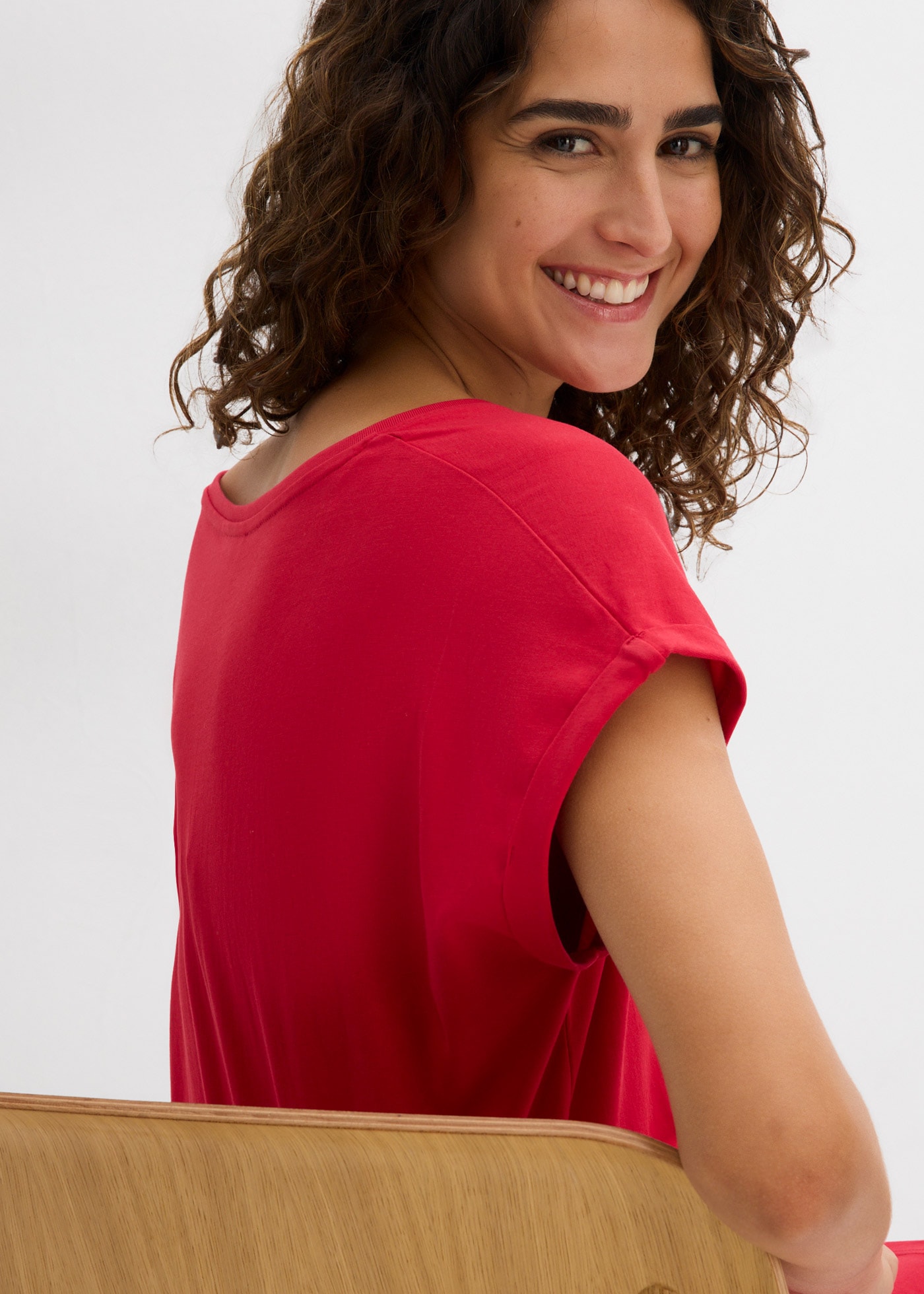 bonprix Robe t-shirt Paquet, 2 pièces tlg. für Frühling und Sommer, aus reiner Baumwolle, lockerer Schnitt