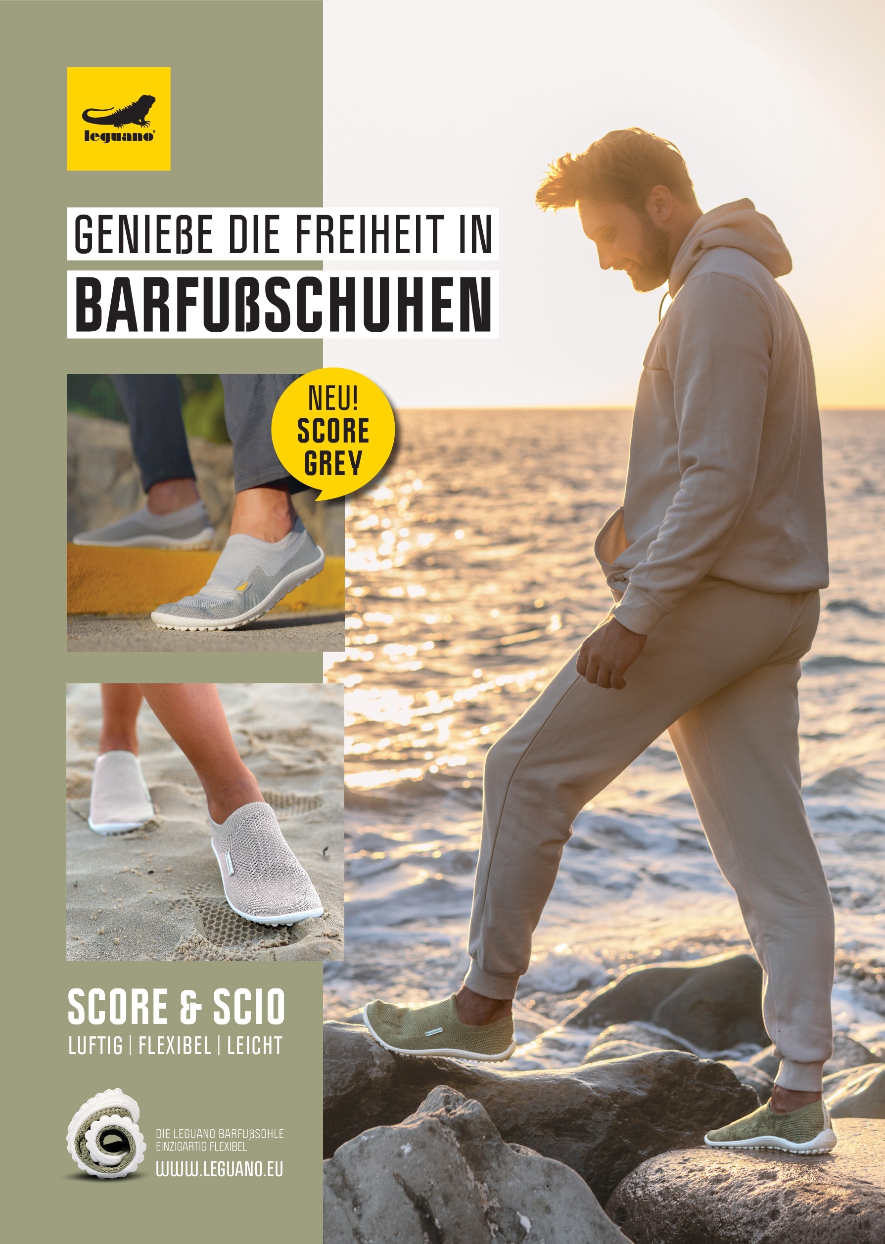 Leguano Chaussures pieds nus »SCIO«  , Slipper, Bequemschuh mit speziell entwickelter Laufsohle