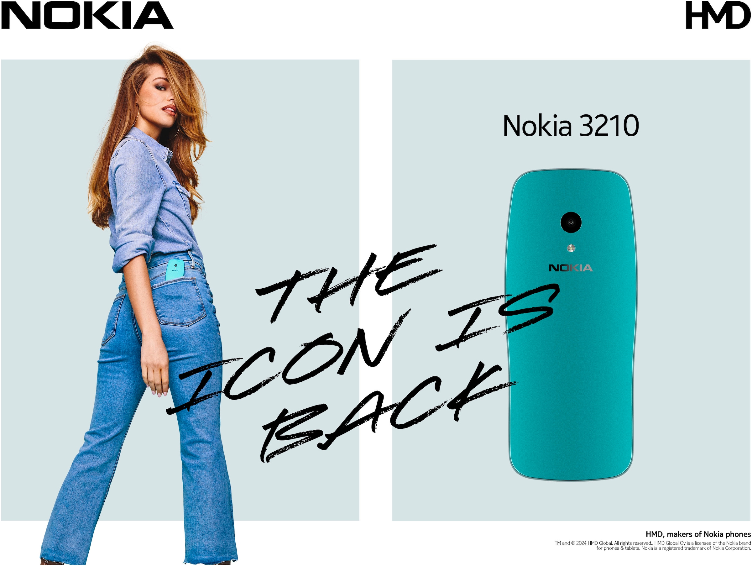 Nokia Téléphone portable »3210« scuba blue