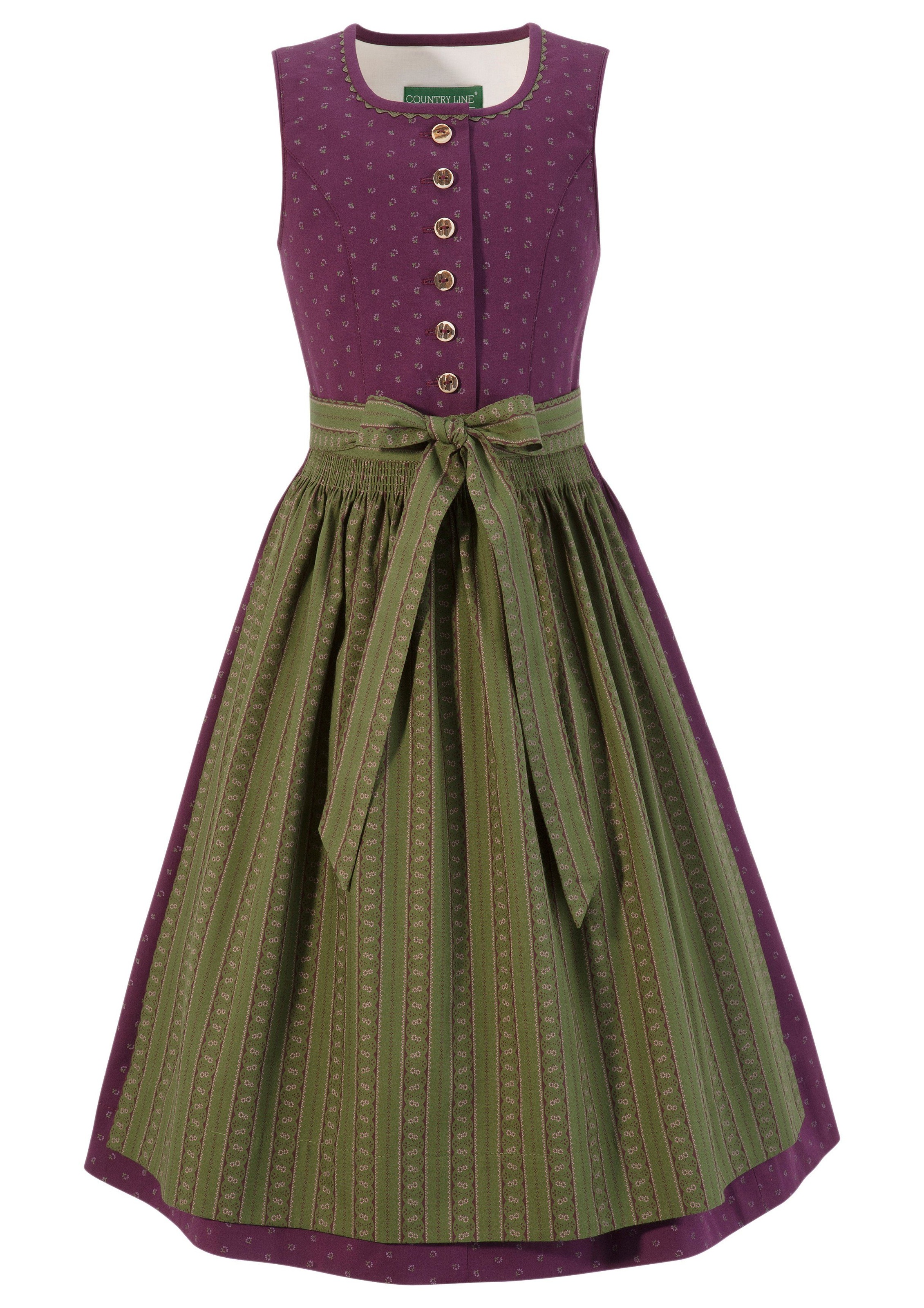 Dirndl Kinder in angenehmer Baumwoll-Stretchqualität (2tlg.)