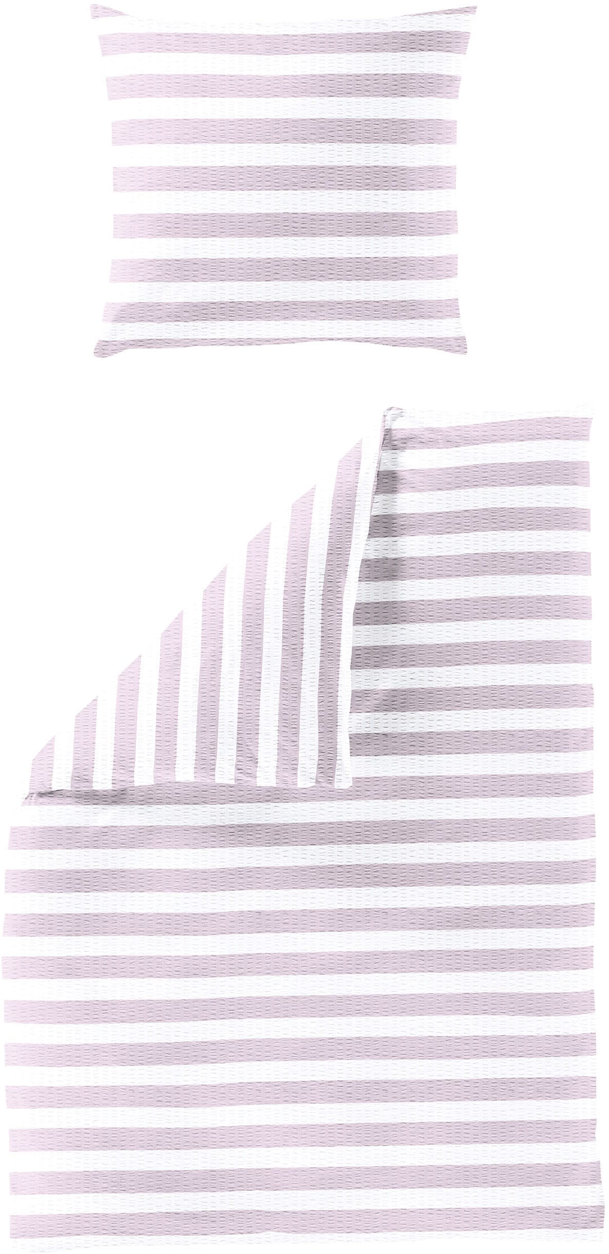 Image of BIERBAUM Bettwäsche "Bettwäsche 4196" 2 Seersucker, 100 % Baumwolle, pflegeleicht, bügelfrei, kühlend