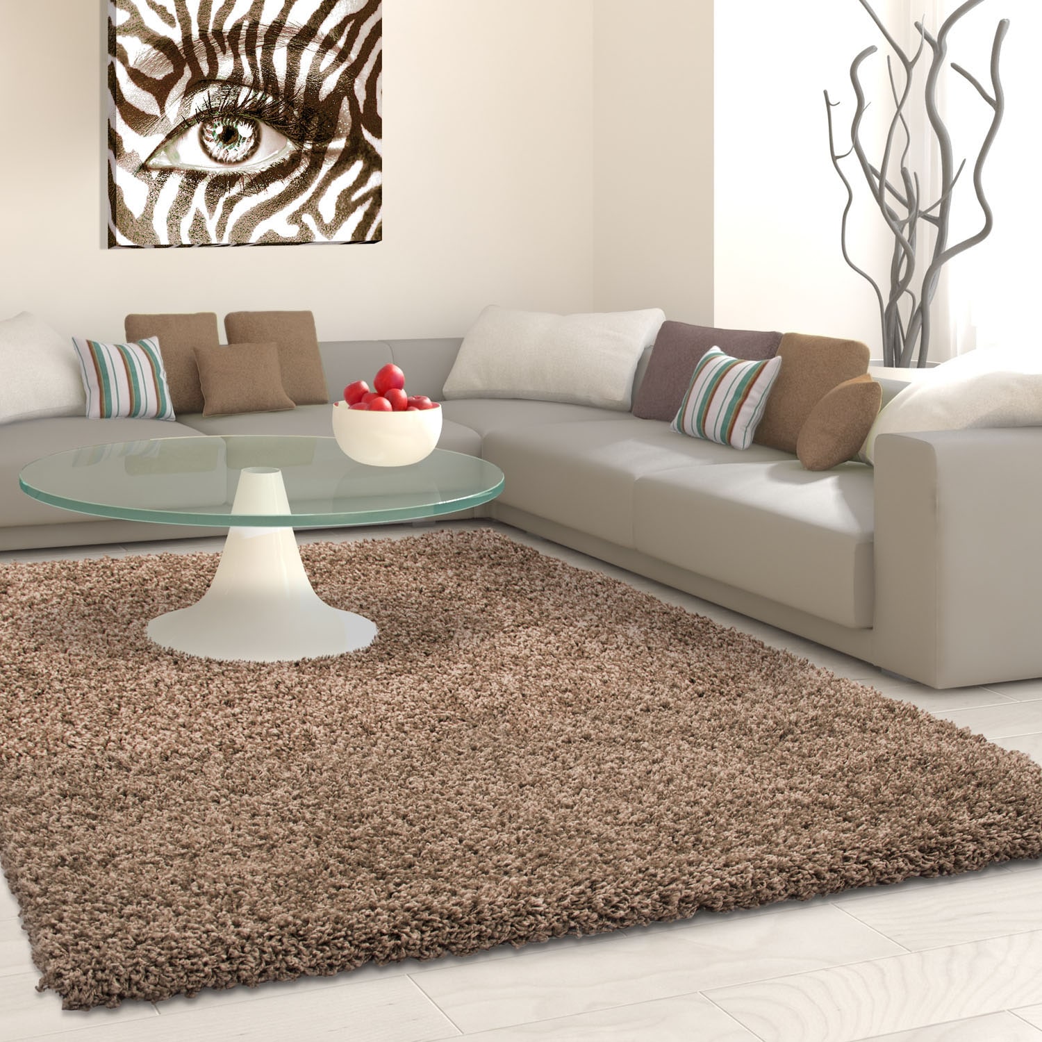 Image of Ayyildiz Teppiche Hochflor-Teppich "Life Shaggy 1500" rechteckig 30 mm Höhe Langflor, uni, grosse Farbauswahl, robust, auch als Läufer und in rund