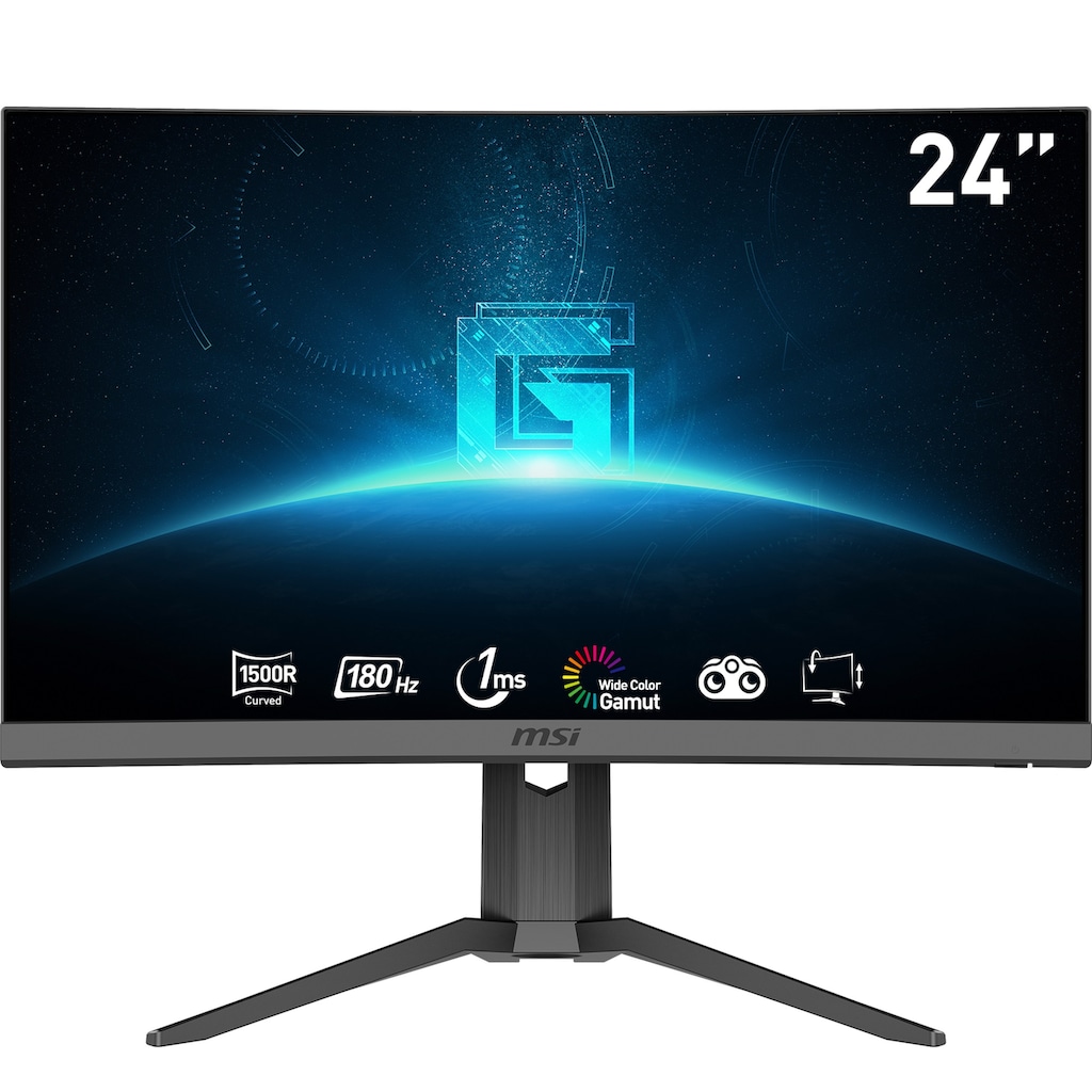 MSI Curved-Gaming-LED-Monitor »G24C6P E2«, 59,9 cm/24 Zoll, 1920 x 1080 px, Full HD, 1 ms Reaktionszeit, 180 Hz