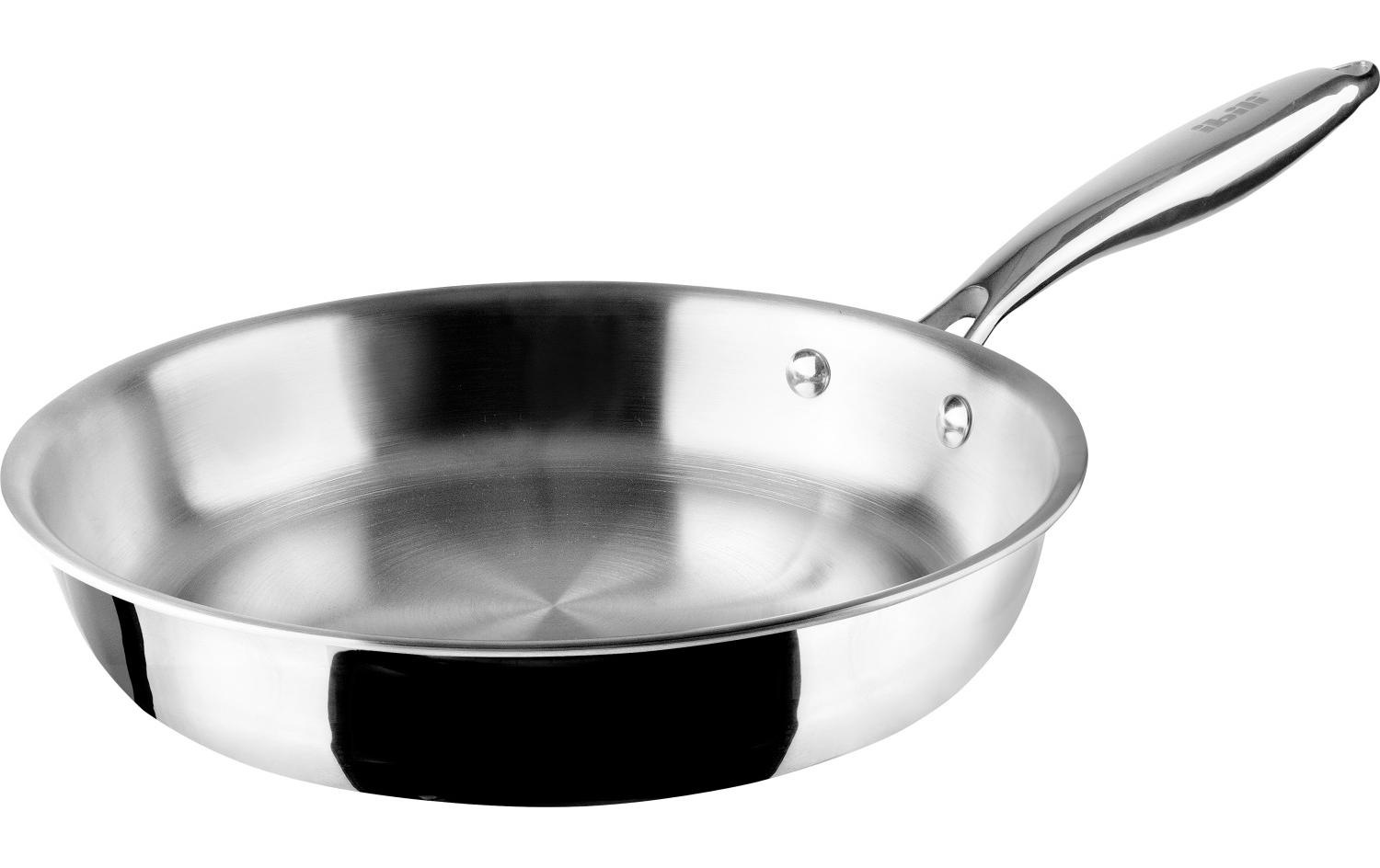 Image of Bratpfanne "Ibili Triply Natural" Edelstahl Vielseitig verwendbare Pfanne mit Dreifachbeschichtung