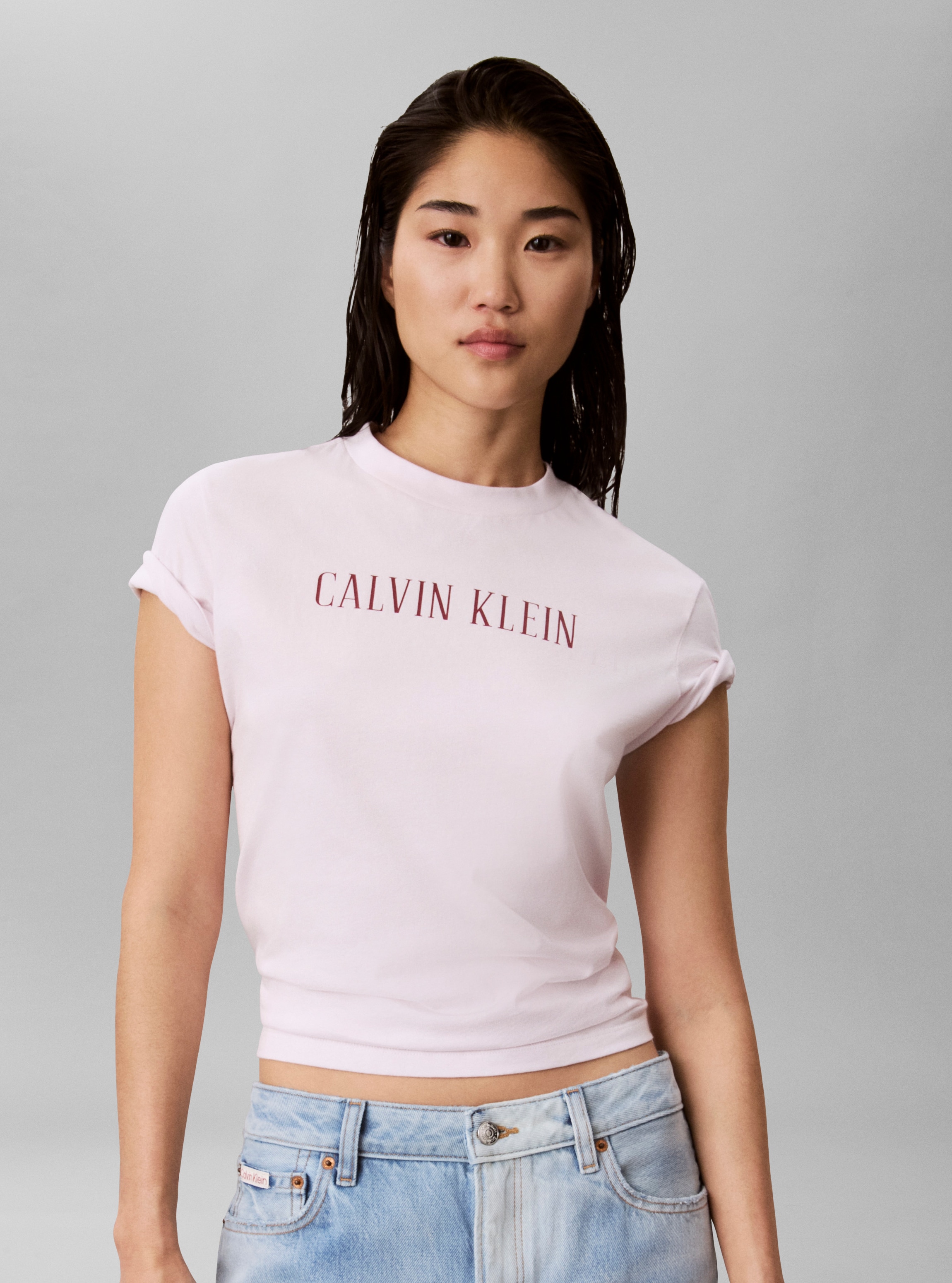 Image of Calvin Klein T-Shirt Rundhalsausschnitt, Regular Fit, Logoschriftzug
