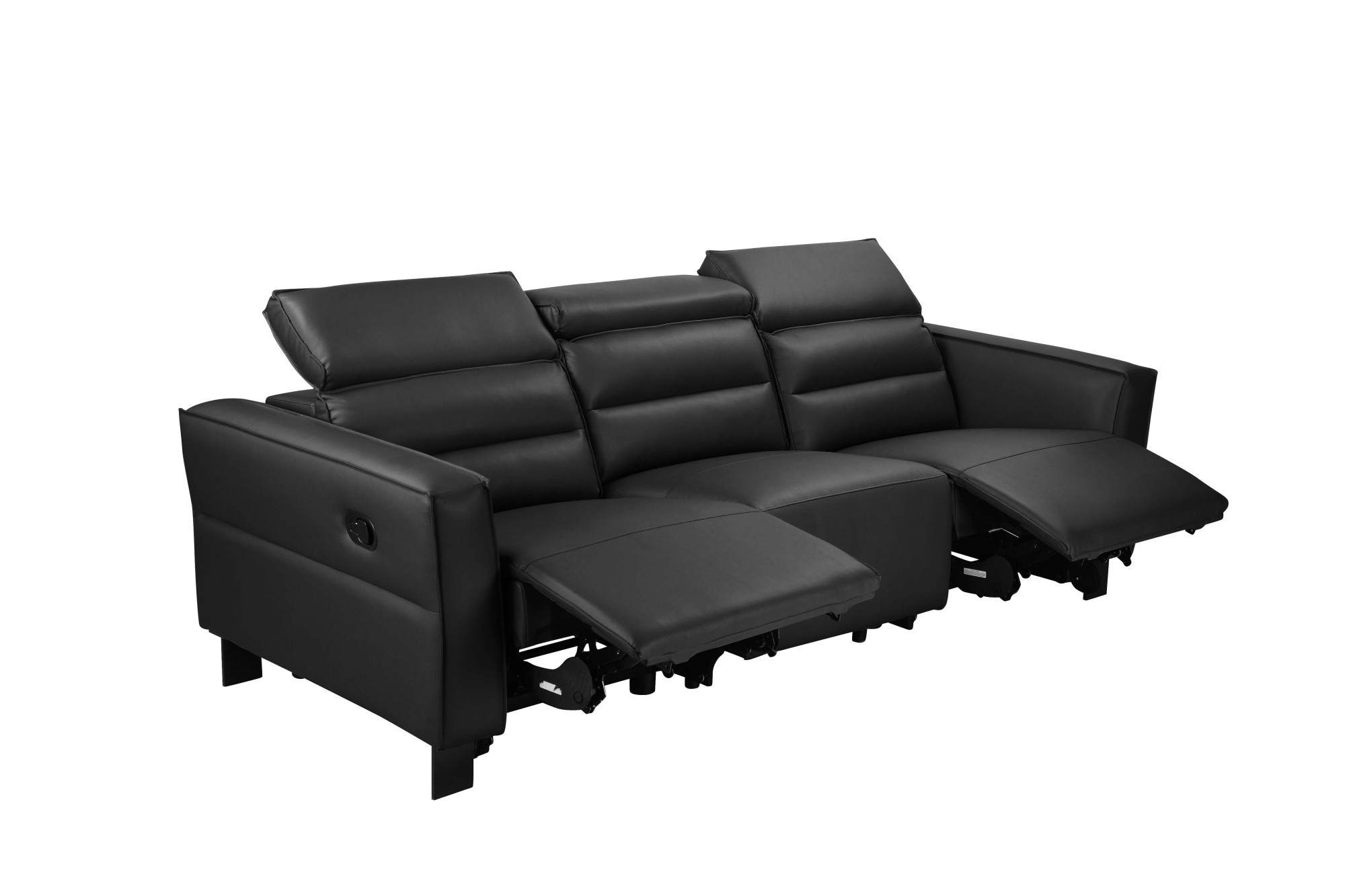GOODproduct 3-Sitzer »Carpari Lederoptik, 224 cm, man./elektr. Relaxfunktion« (USB A/C), sowie Kopfteilverstellung