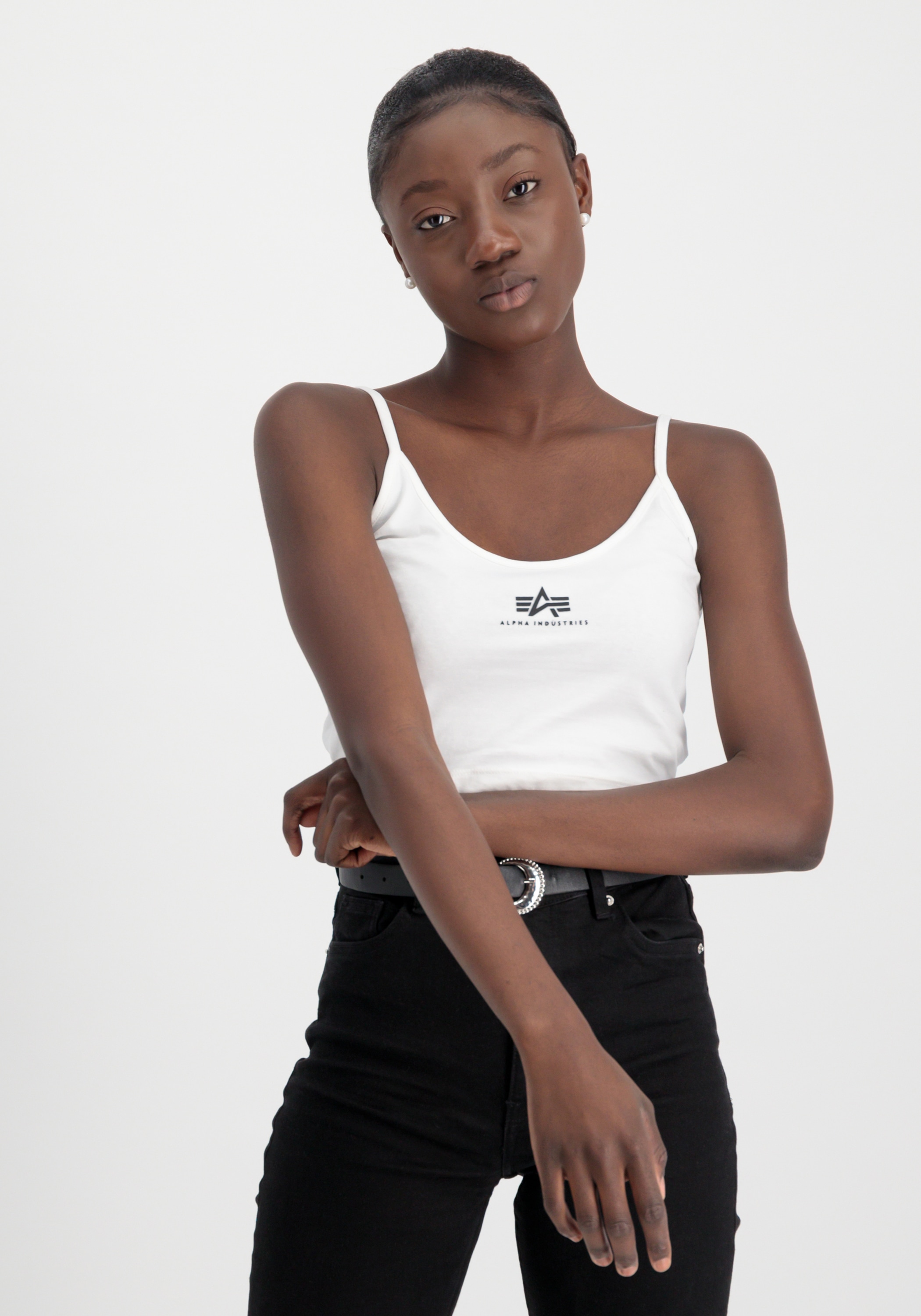 Image of Alpha Industries Muscleshirt "Basic Crop-Top SL Women"