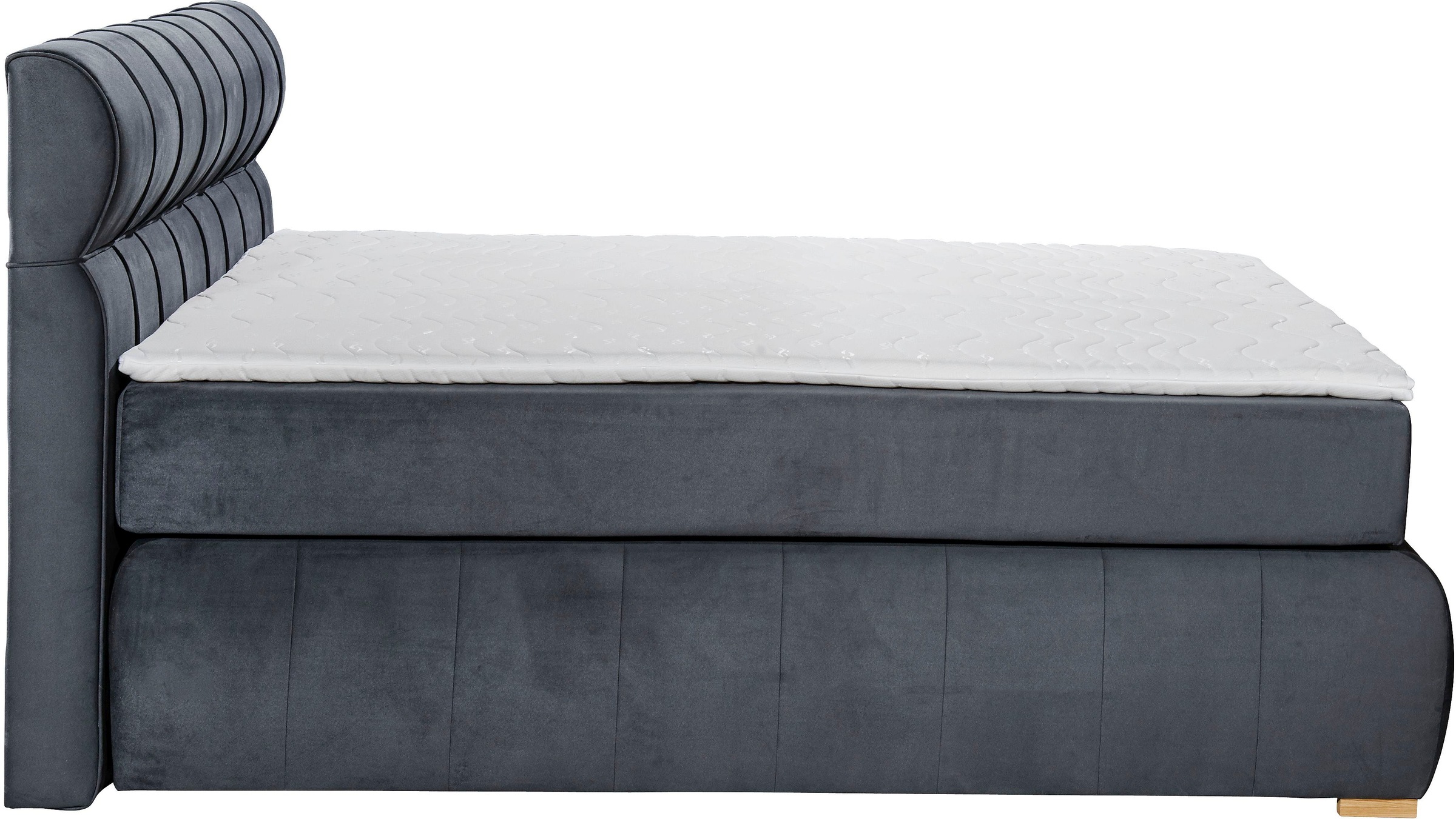 Places of Style Boxspringbett »Felicia«, in H4, inkl. Topper und Bettkasten