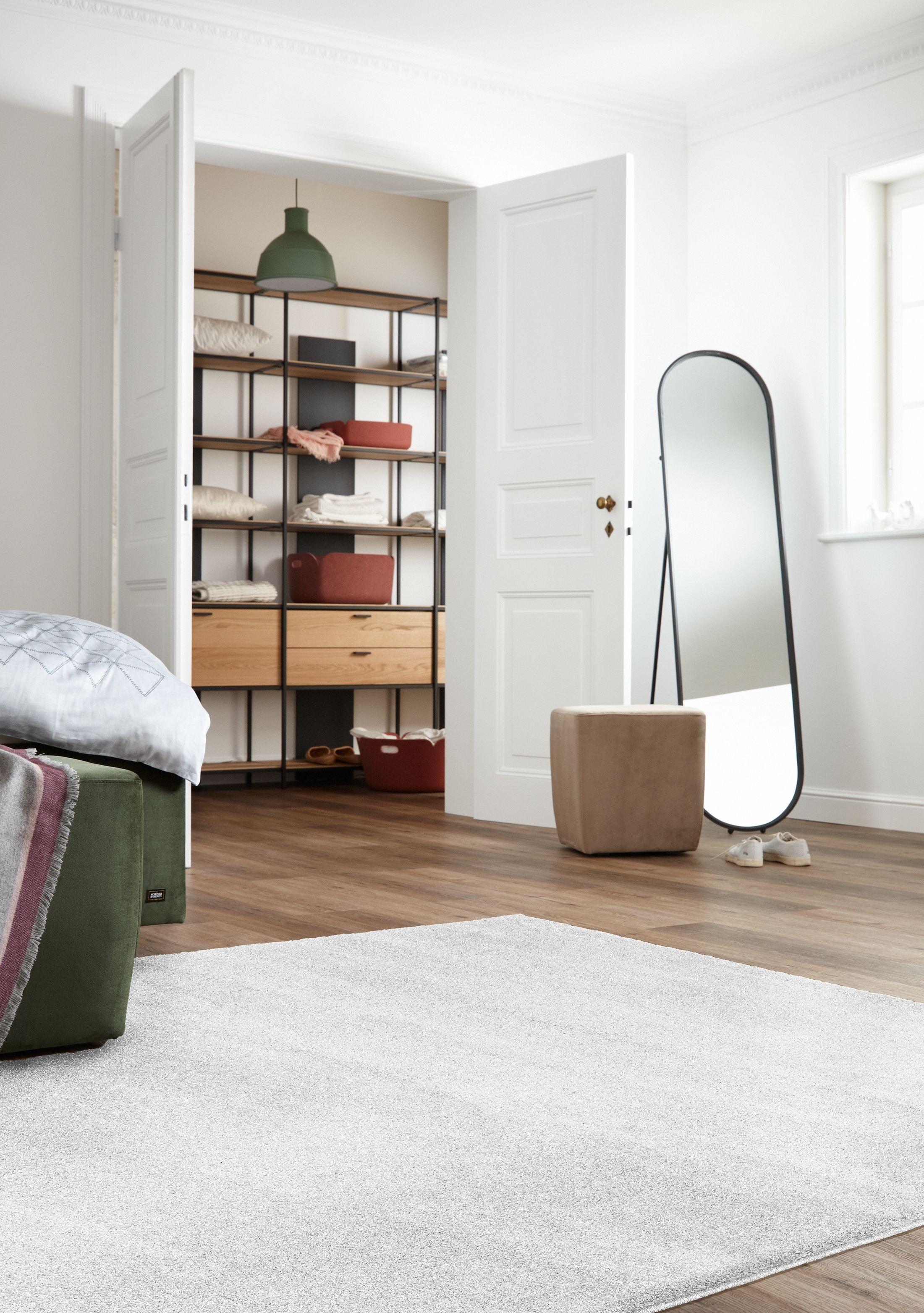 SCHÖNER WOHNEN-Kollektion Tapis »Pure 190« Rectangulaire 21 mm Höhe Wohnzimmer, Schlafzimmer, uni, leichter Glanz, robuster Kurzflor