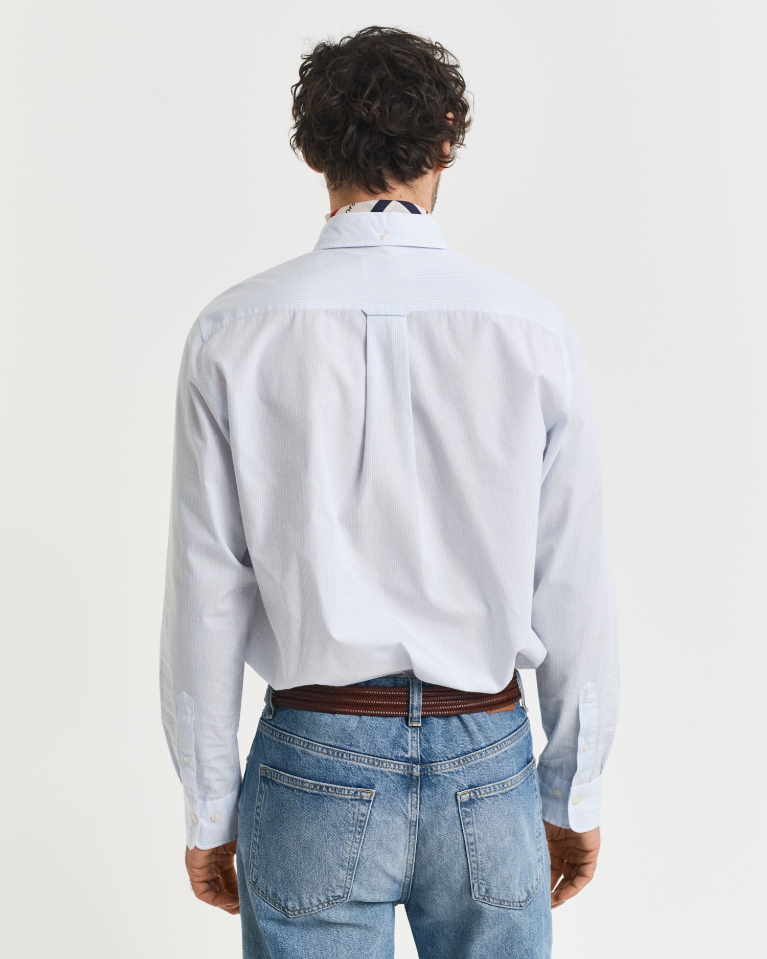 Gant Langarmhemd »REG POPLIN BANKER SHIRT«, Banker Stripe Popeline, leichte Baumwolle