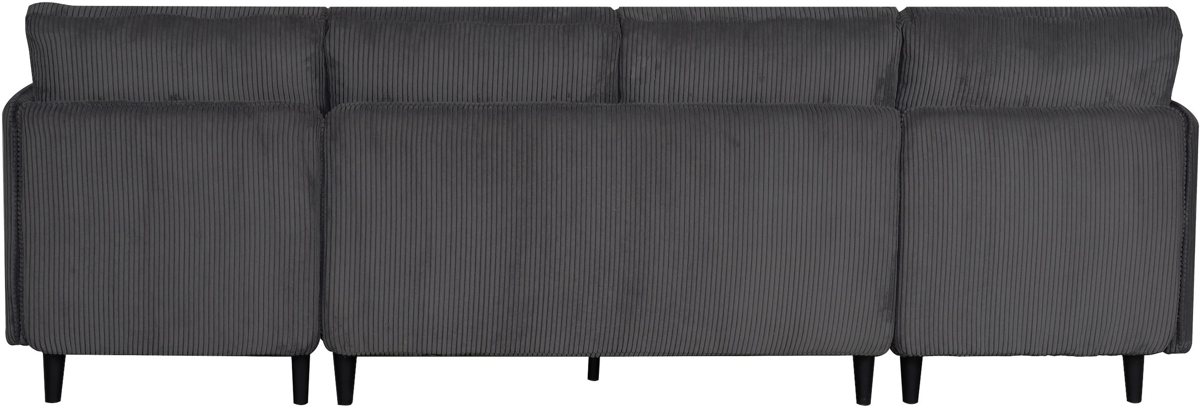 Dorel Home Paysage de salon »LINDHUS, U-Form, Breite 254 cm, verschiedene Stellvarianten, Modulsofa« Recamiere, Stauraum, Cord und Chenille-Bezug