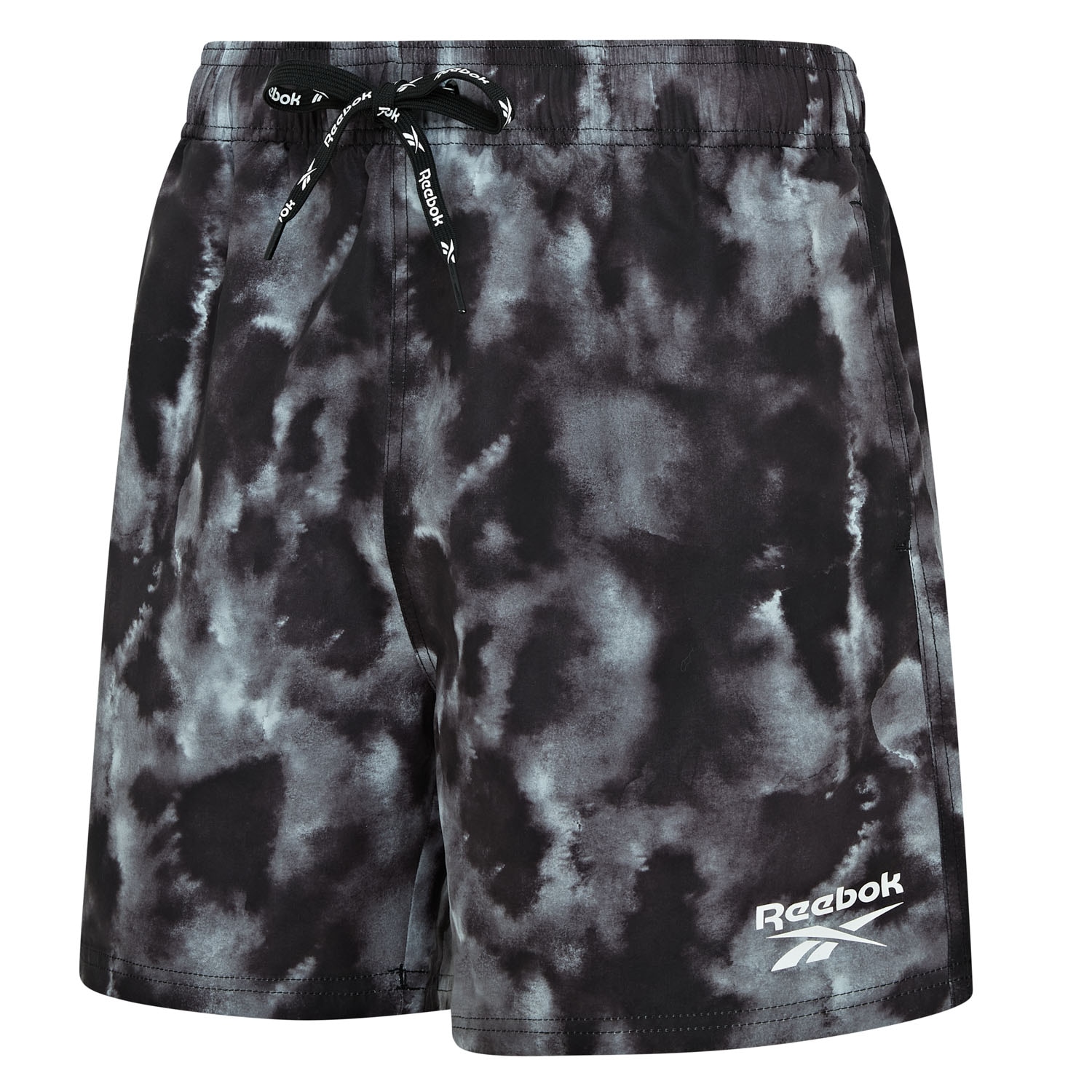 Image of Reebok Badeshorts "Milan" 1 Stk. mit Kordelzug und elastischem Bund, Tie-Dye-Look, schnell trocknend