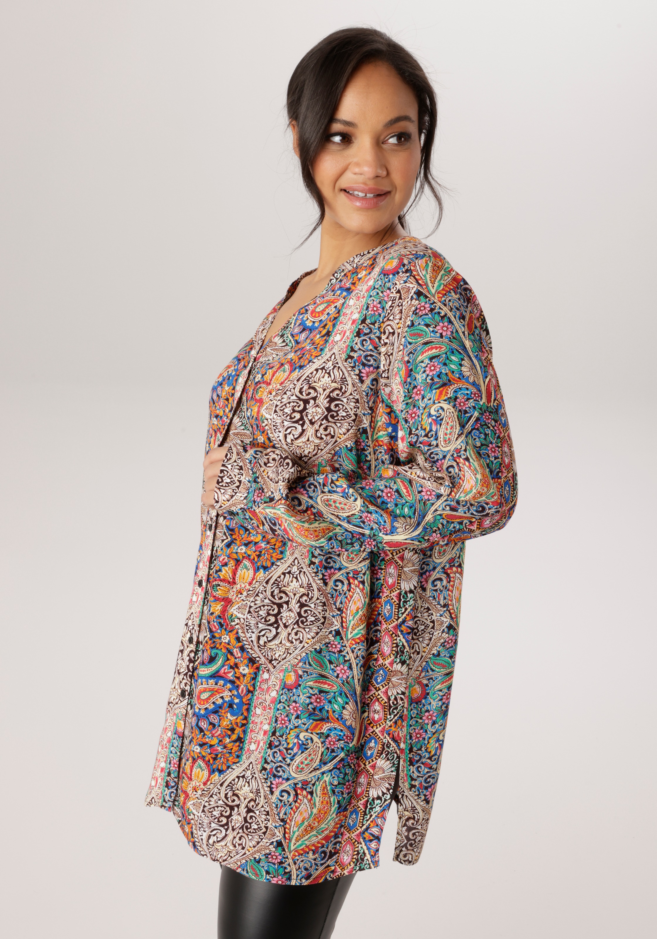 Image of Aniston PLUS Longbluse mit farbharmonischen Paisleydruck