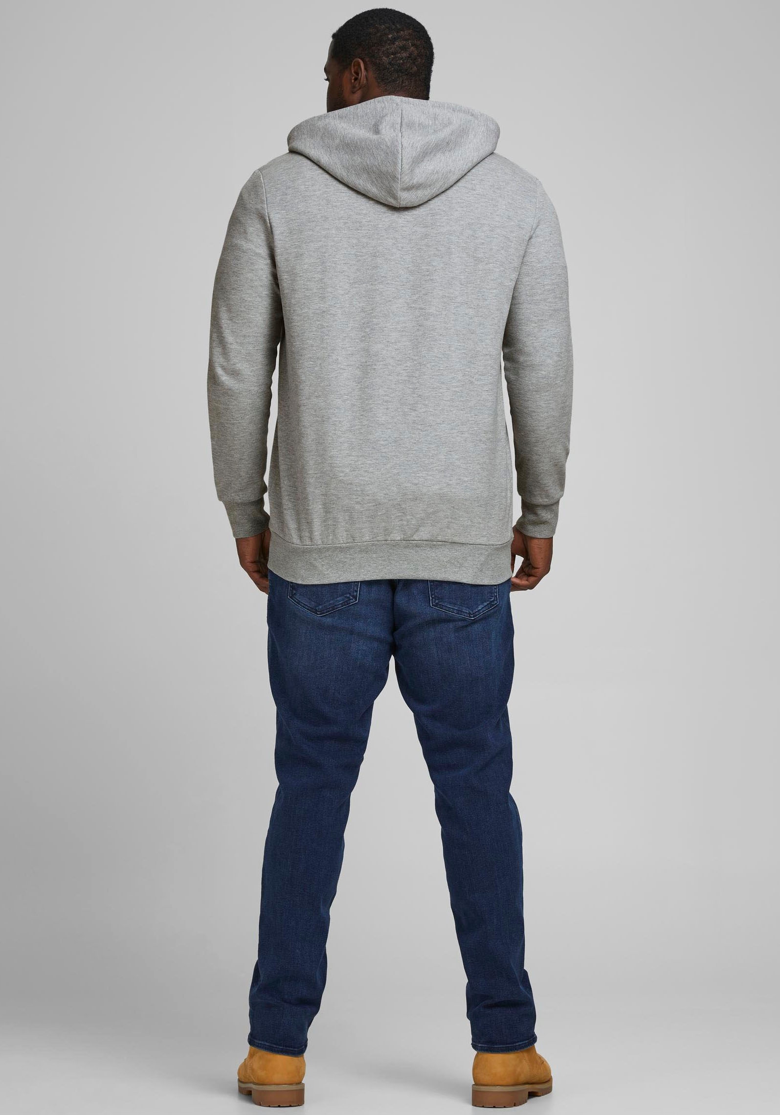Jack & Jones PlusSize Kapuzensweatjacke »BASIC SWEAT ZIP HOOD«, bis Grösse 6XL