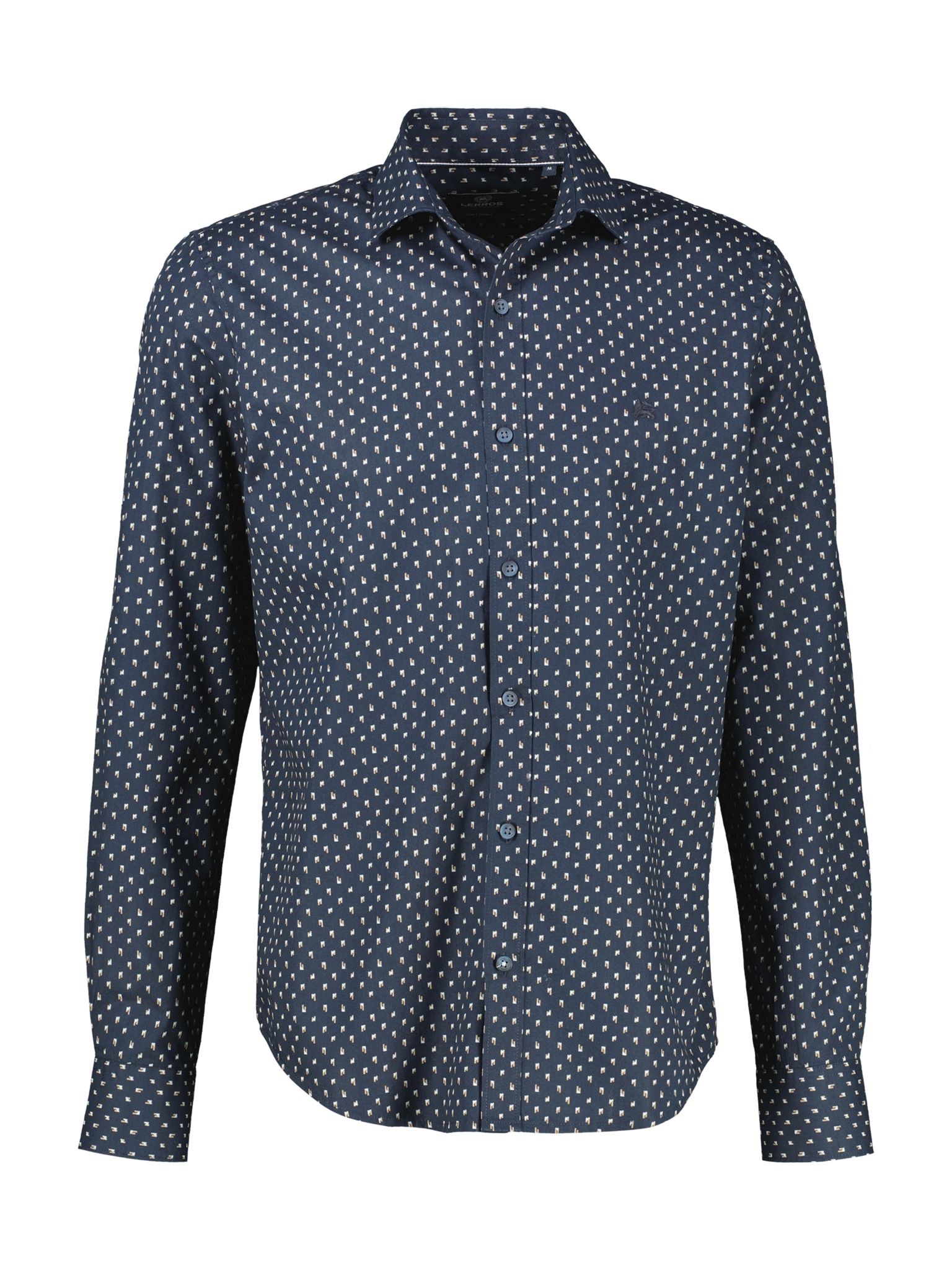 LERROS Chemise à manches longues avec motif intégral