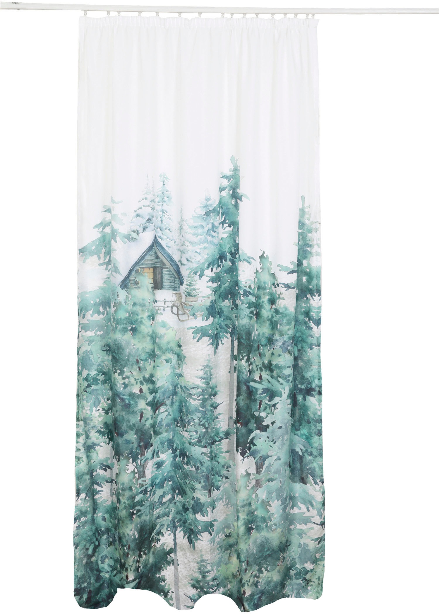 Image of my home Vorhang »Winterlandschaft«, (1 St.), bedruckte Microfaser bei Ackermann Versand Schweiz