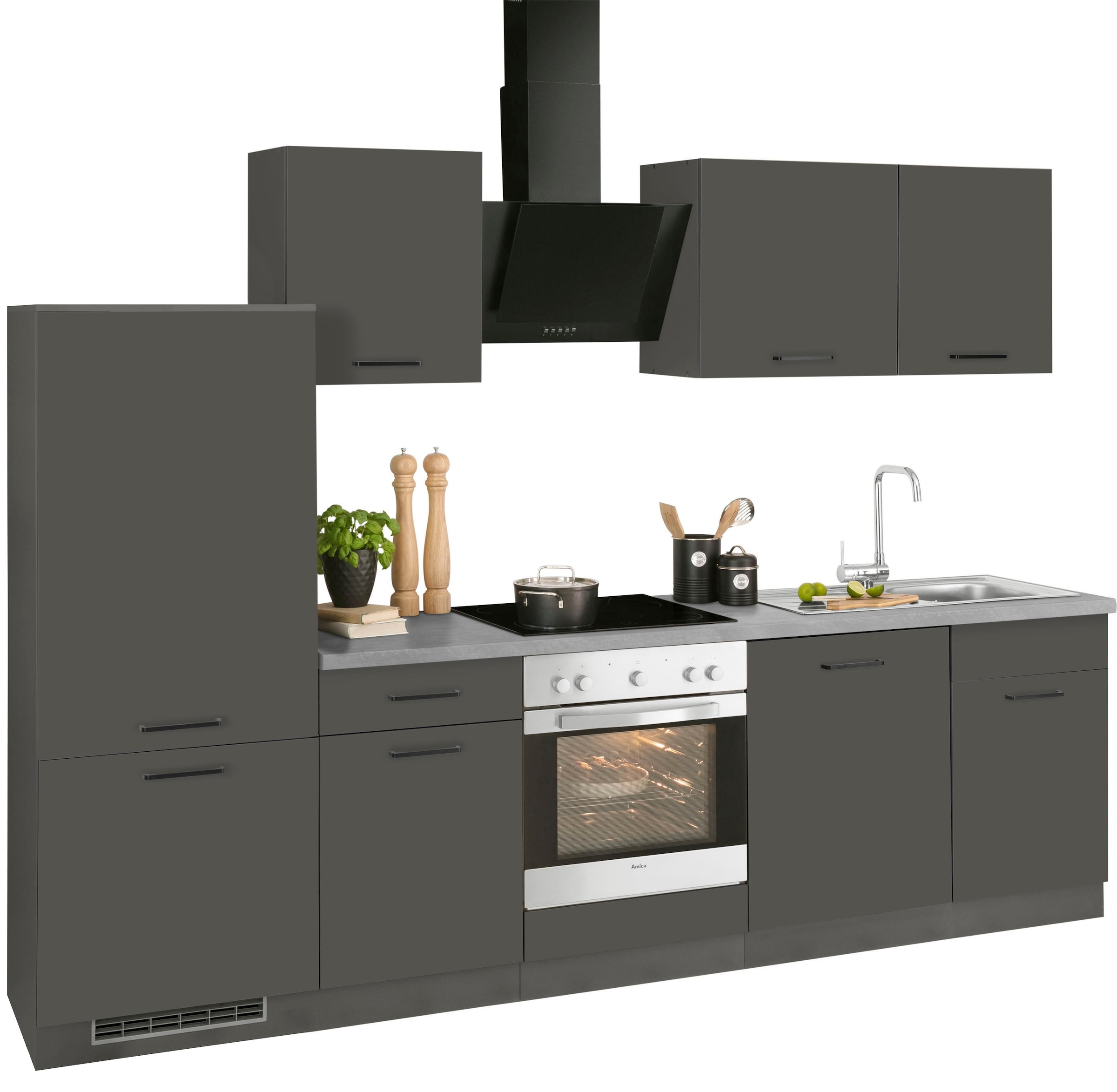 wiho Küchen Küchenzeile »Esbo«, ohne E-Geräte, Breite 280 cm jetzt kaufen