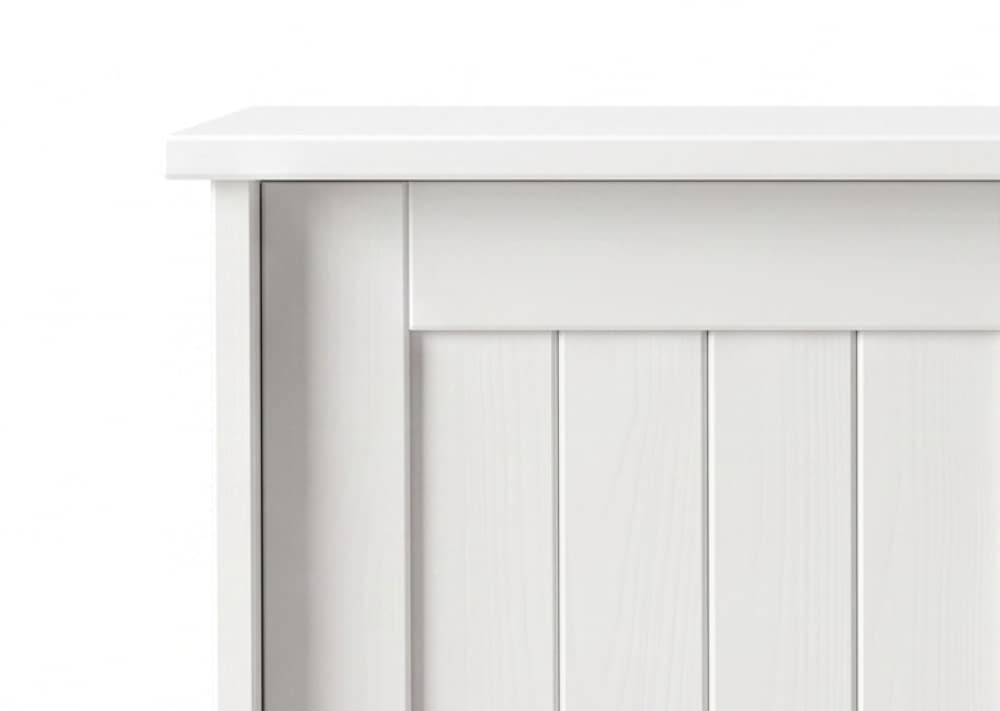 GOODproduct Armoire à chaussures »Malmö Schuhkommode mit Schiebetüren« L/P/H : 77/37/89 cm,  en pin massif certifié FSC®, largeur 77 cm
