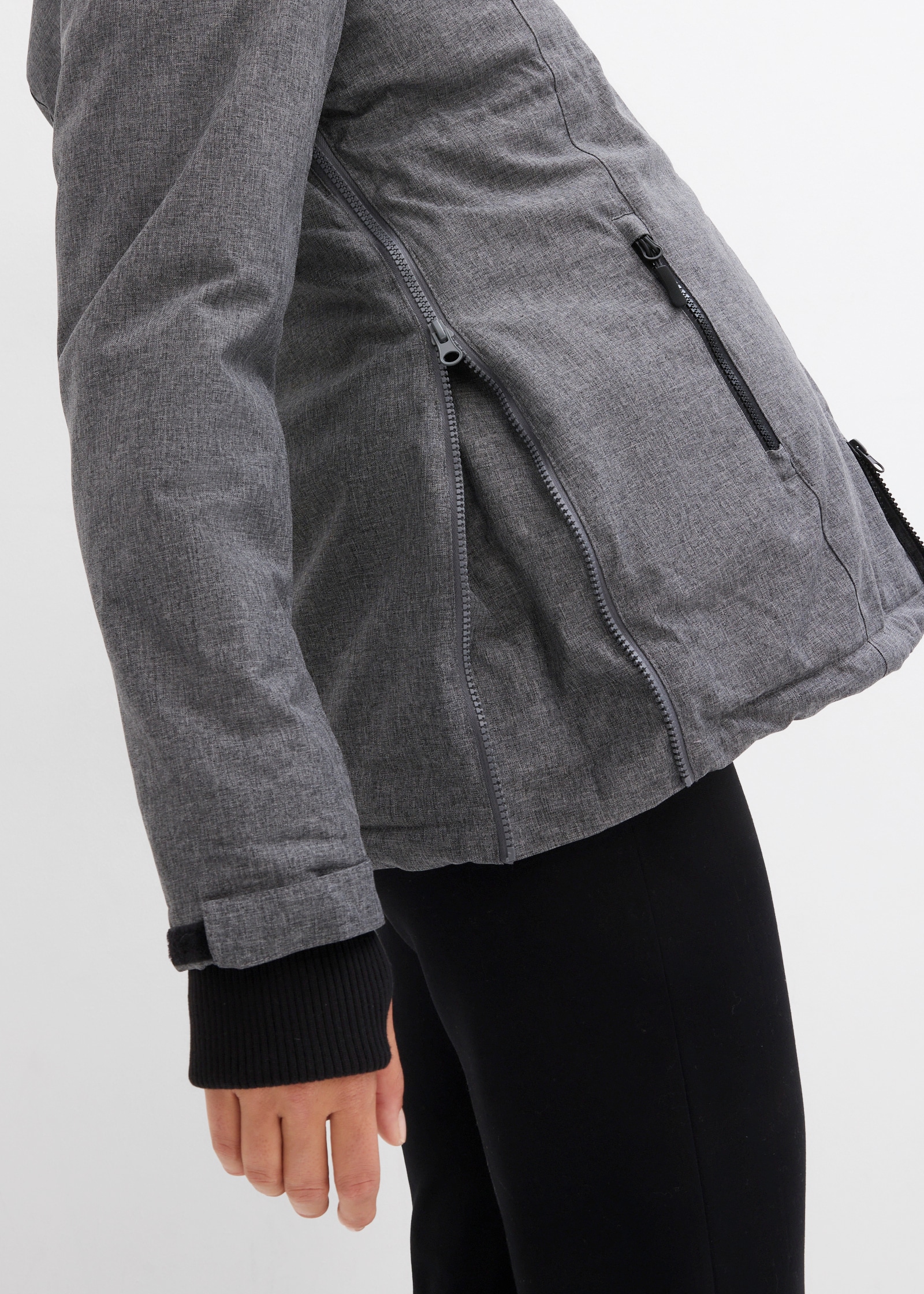 bonprix Veste de maternité avec capuche matière supérieure déperlante et coupe-vent, insert amovible