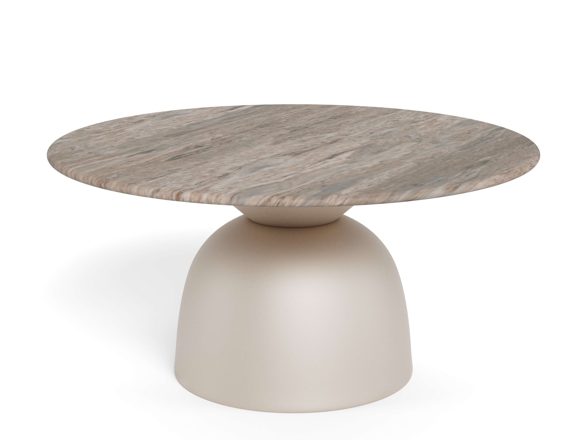 ACTONA GROUP Couchtisch »Ferrol, Tisch, Beistelltisch« grau, Marmor, Säule, 80x42cm
