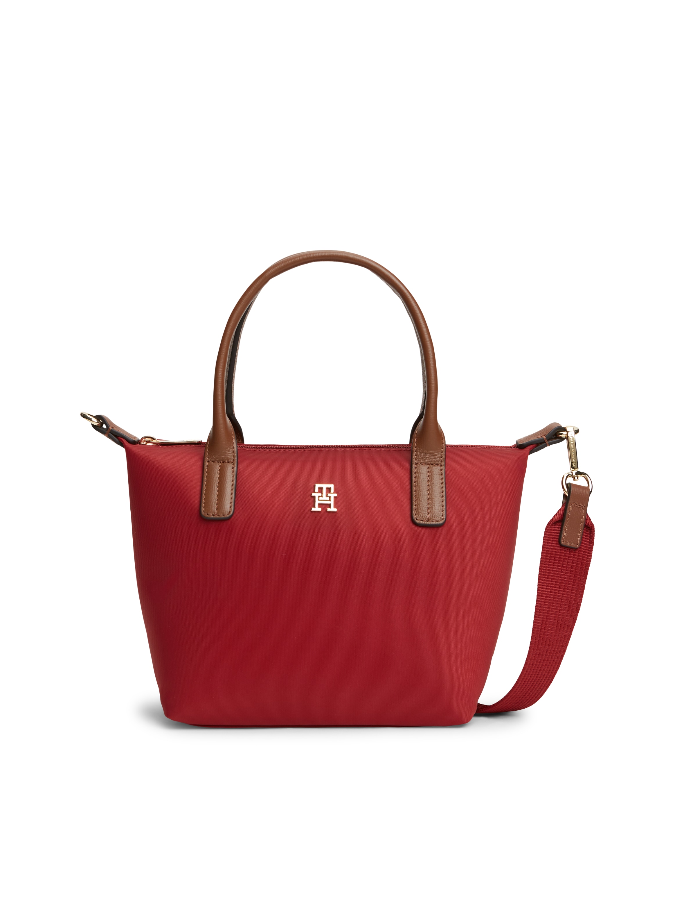 Image of Tommy Hilfiger Tragetasche "POPETTE MINI TOTE" Damen Umhängetasche, Minibag mit abnehmbarem Umhängeriemen