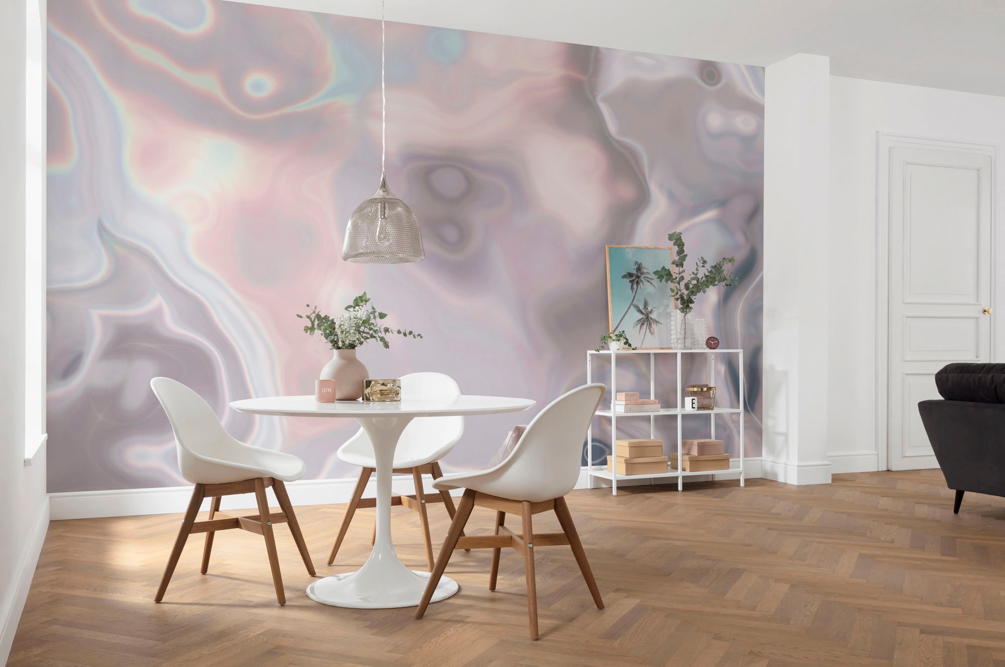 Komar Vliestapete »Digitaldruck Vlies - Shimmering Waves - Grösse 400 x 280 cm«, bedruckt, Wohnzimmer, Schlafzimmer
