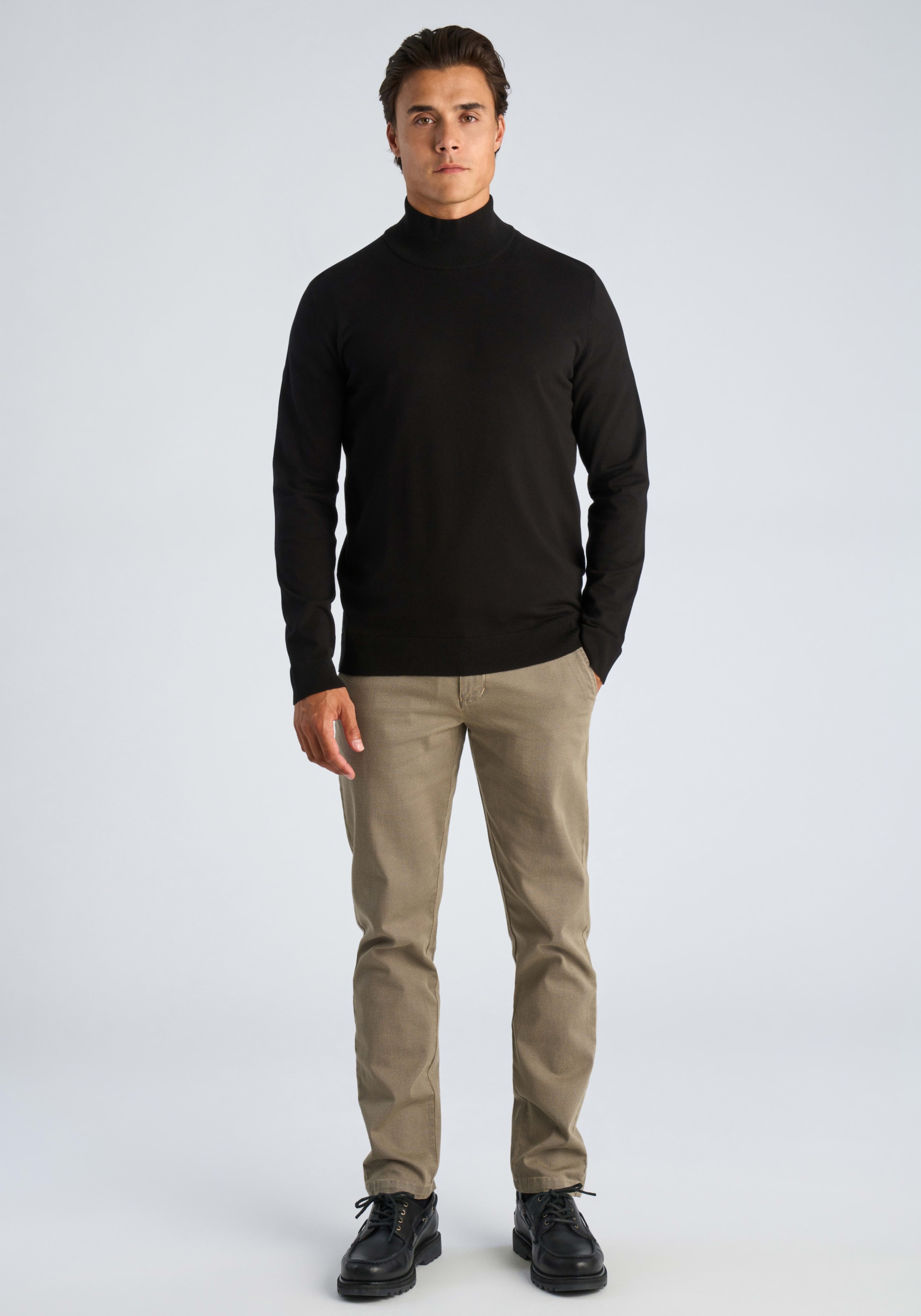 LINDBERGH Pull à col roulé Maille fine / avec viscose