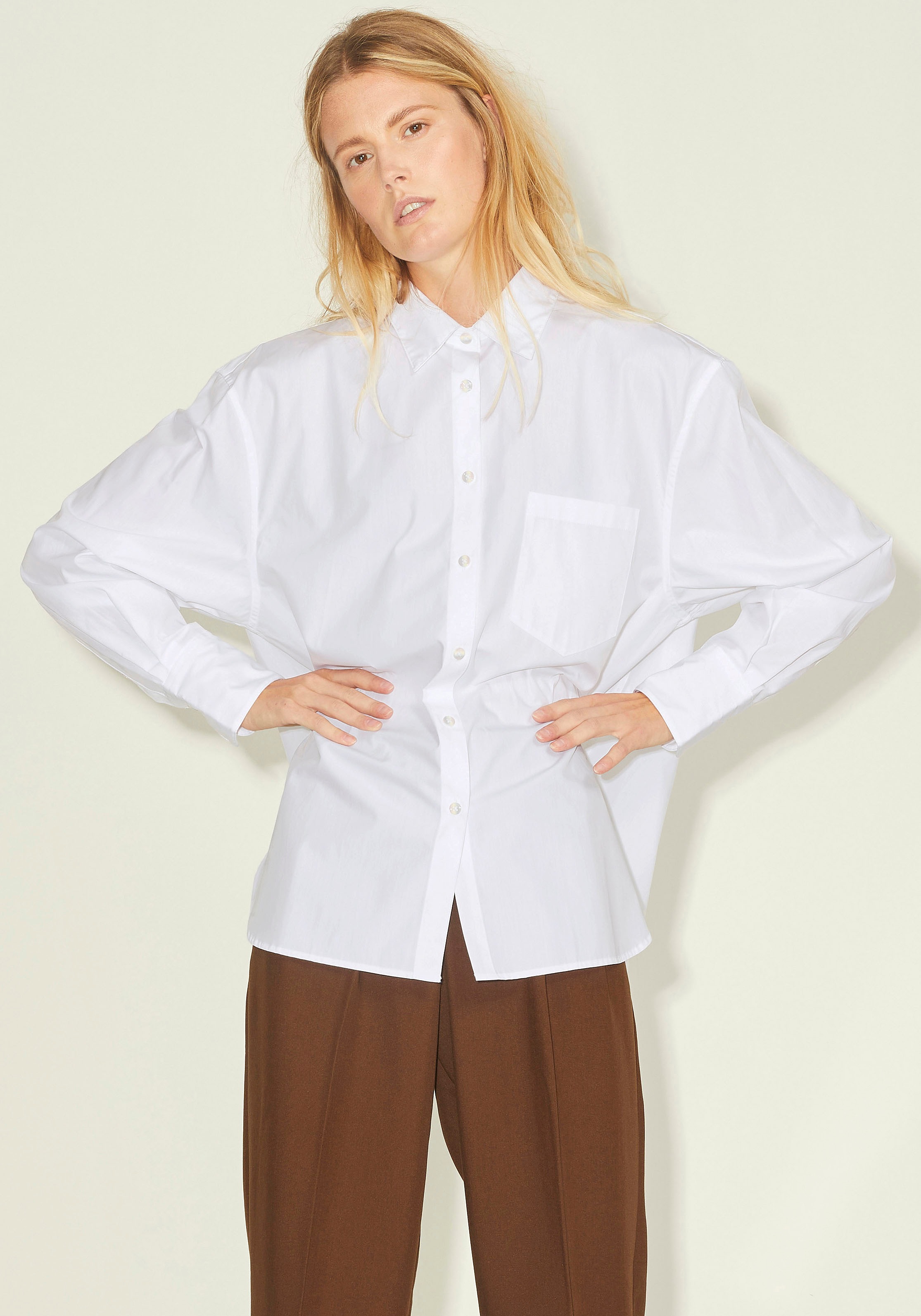 Image of JJXX Hemdbluse »JXJAMIE LS RELAXED POPLIN SHIRT«, im Oversize Style bei Ackermann Versand Schweiz