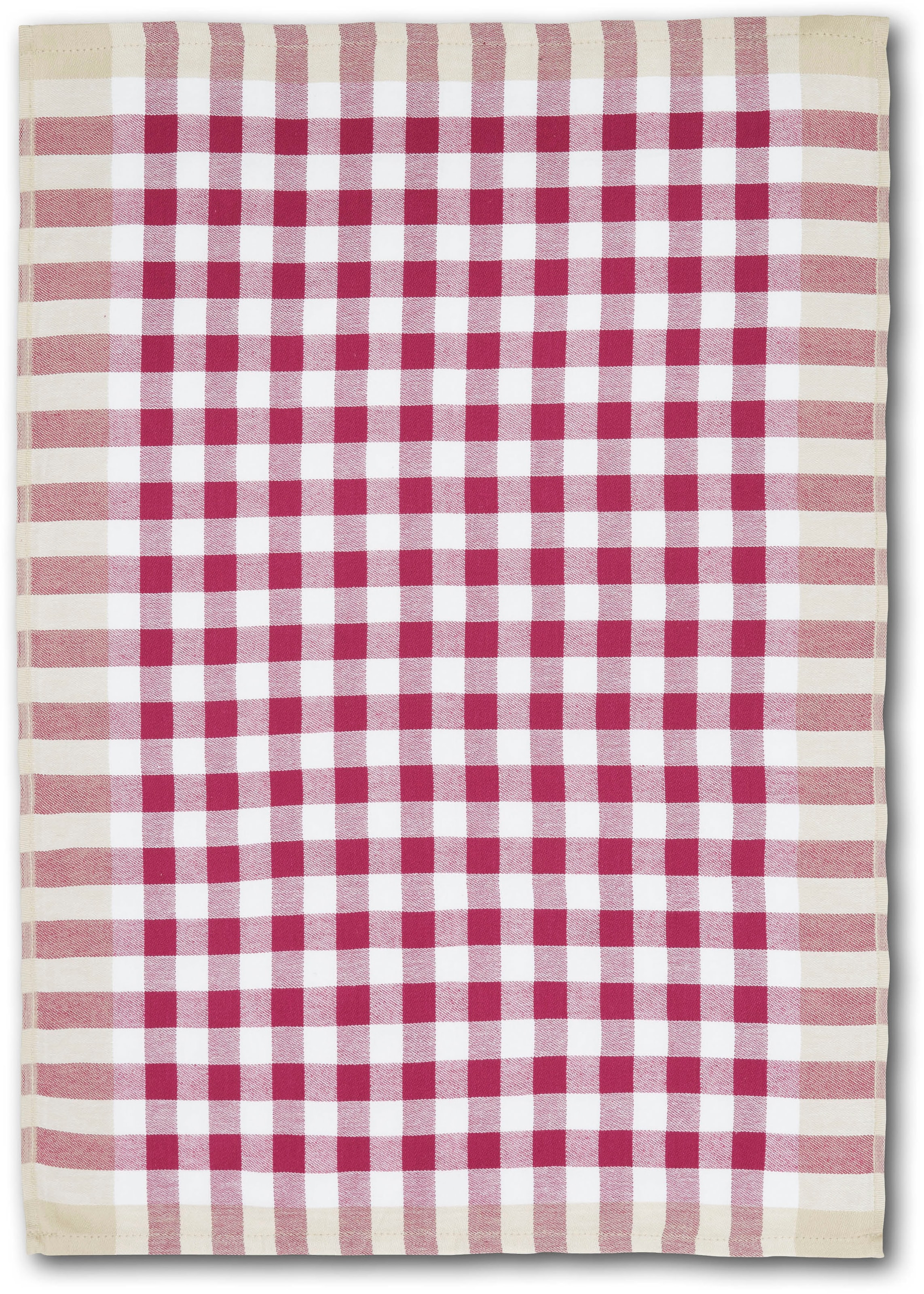 Dyckhoff Geschirrtuch »KARO, Masse je Tuch ca. 50x70 cm, aus 100% Baumwolle« mit drei verschiedenen Motiven