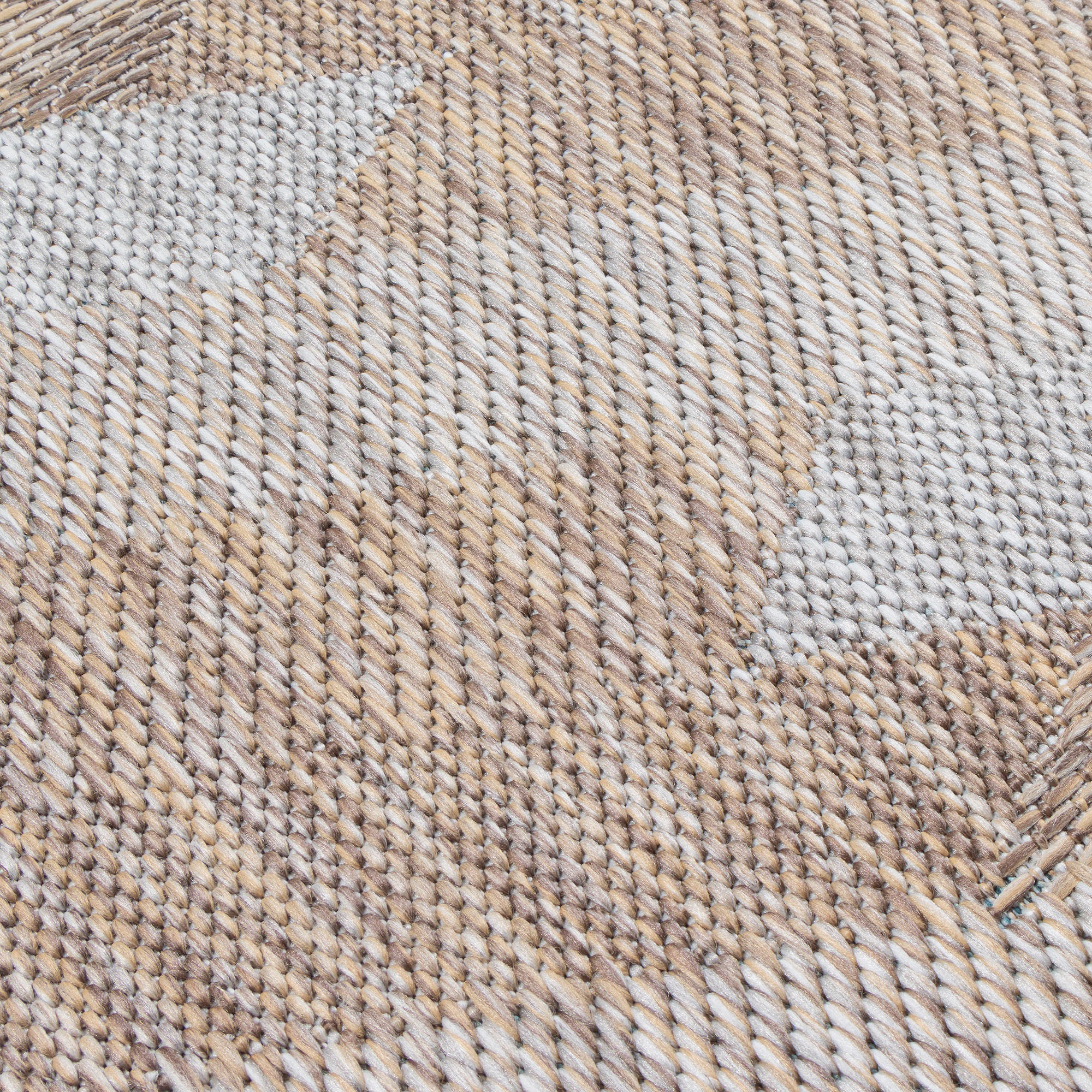 Sanat Teppich »Melissa 8004« rund 10 mm Höhe Kurzflor, In -und Outdoor geeignet, Wohnzimmer