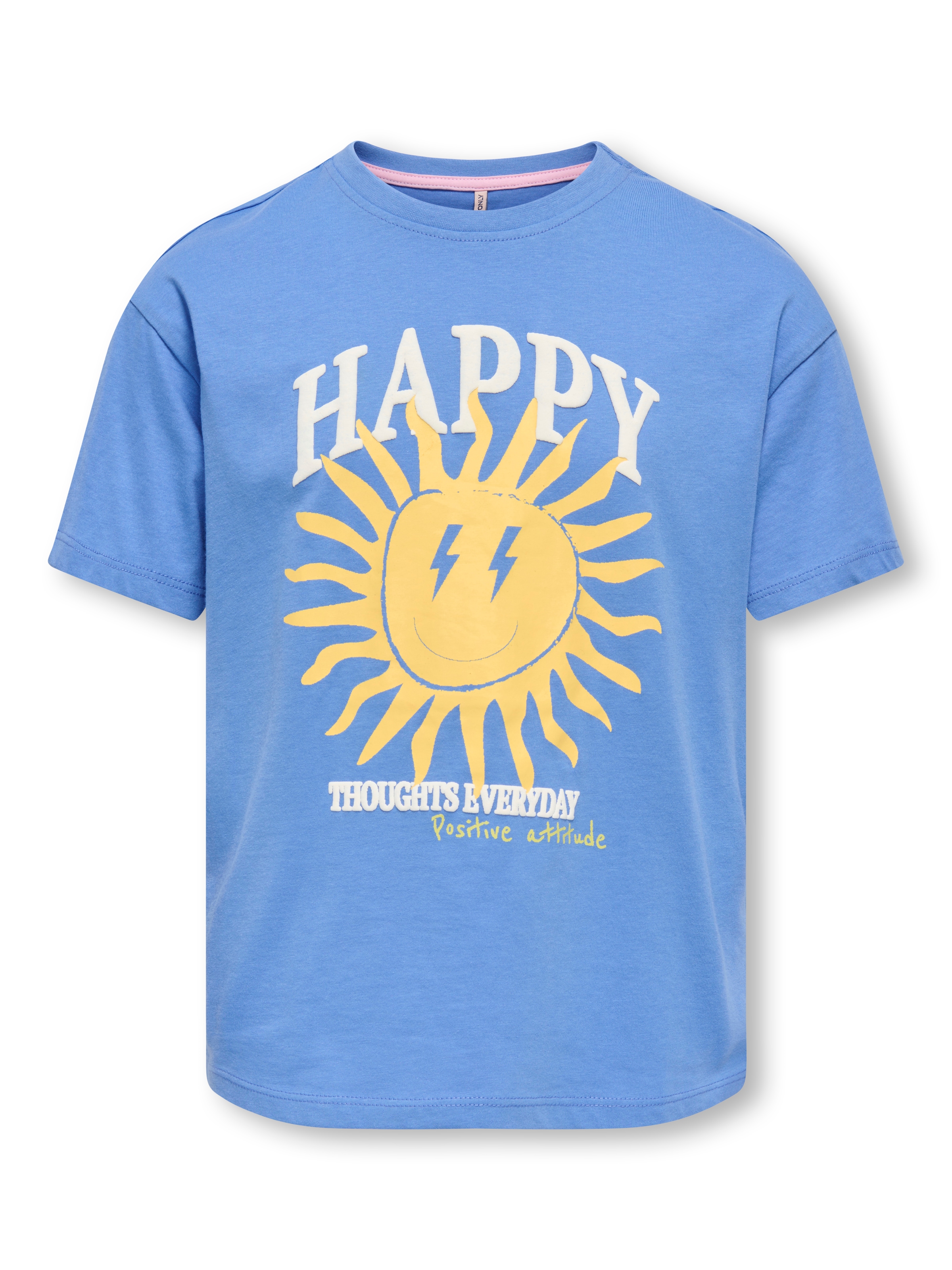 KIDS ONLY T-shirt »KOGROSITA LIFE S/S LOOSE PRINT TOP JRS« avec motifs bonne humeur