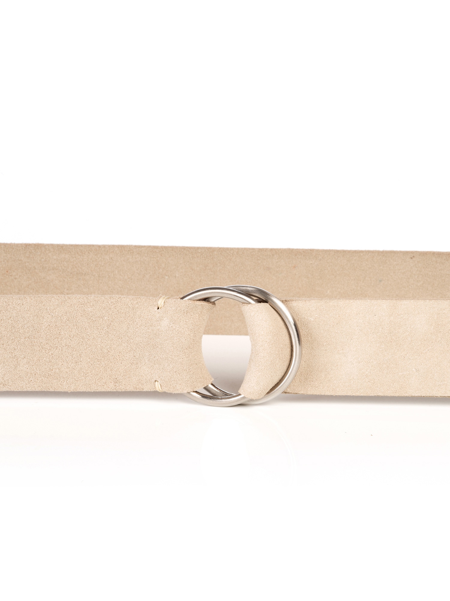 MONTI Ceinture en cuir »MILANO« cuir velours, boucle tendance, taille unique – 120 cm de longueur
