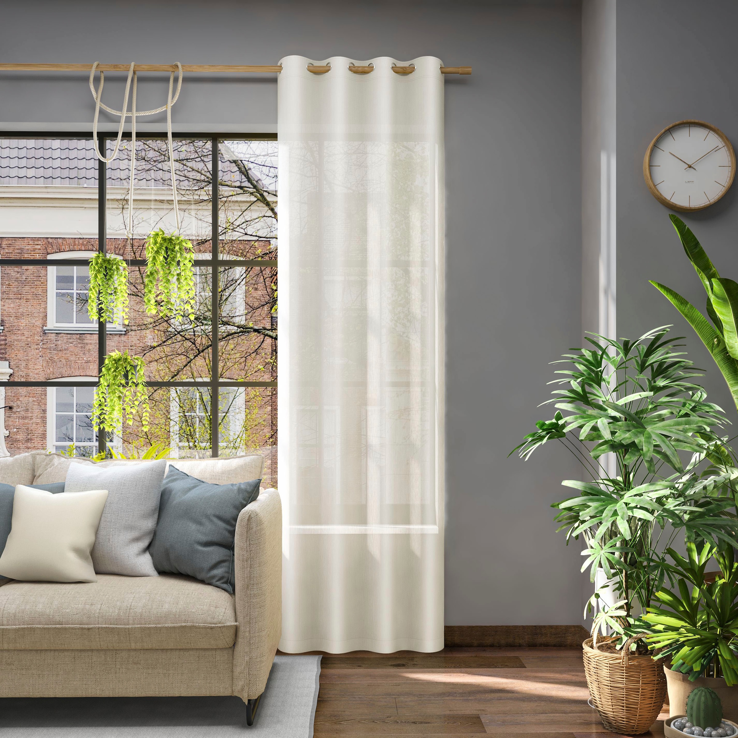 Neutex for you! Rideau »Libre-ECO« Œillet 1 cuis tlg. Breite 142 cm, nach Mass