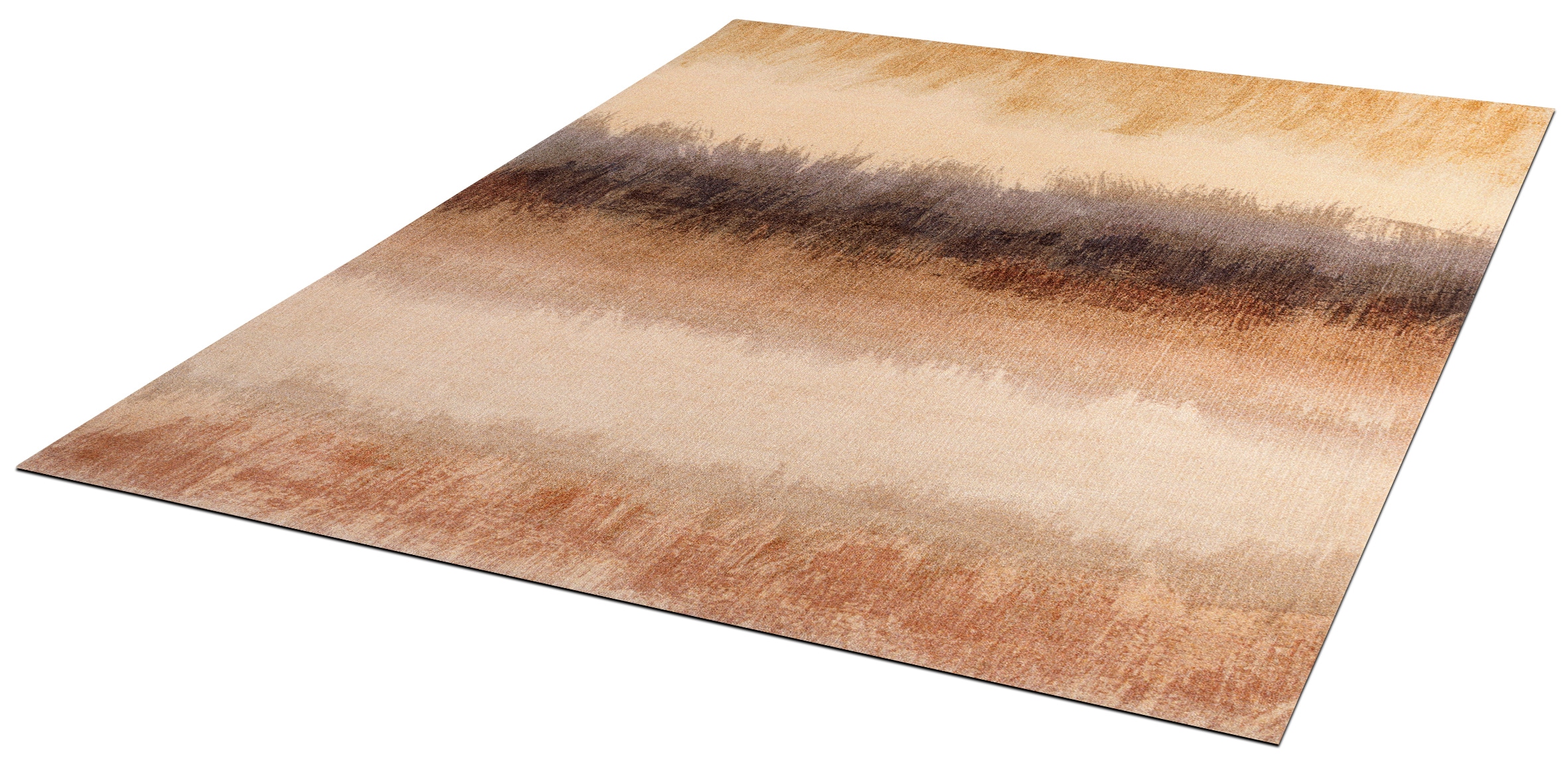 Image of wash+dry by Kleen-Tex Teppich "Bronze Bands" rechteckig 9 mm Höhe