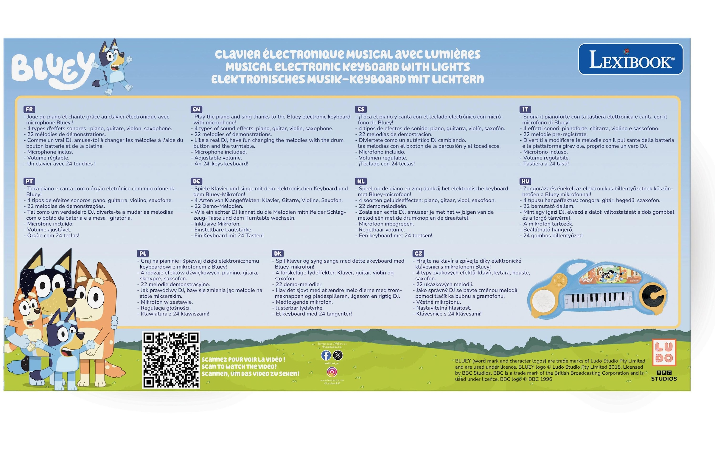 Lexibook® Jouet instrument de musique »mit Mikrofon und Karaokefunktion«