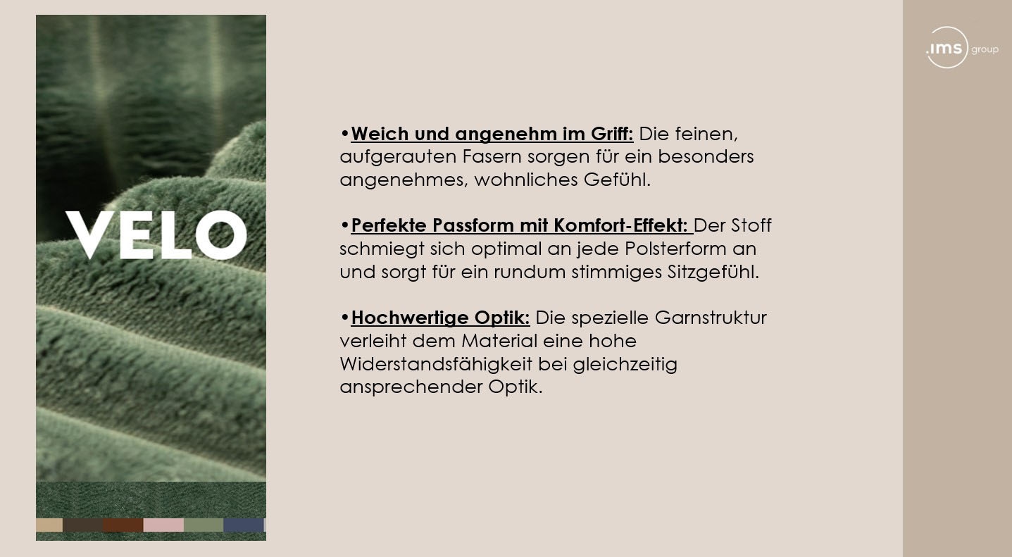 TRENDMANUFAKTUR Chaiselongue »Be Fluffy, mit Rundumbezug, Loveseat mit moderner breiter Kedernaht« mit softem Sitzkomfort, in hochwertigem Breitcord mit weicher Haptik