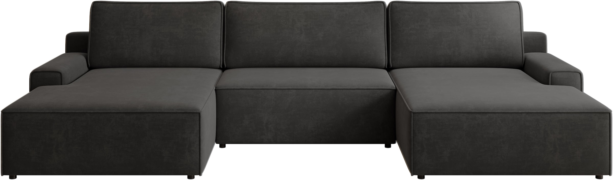 TRENDMANUFAKTUR Wohnlandschaft »Challenge, Schlafsofa mit Bettkasten, Couch in U-Form, Breite 333 cm« XXL Sofa mit Bettkasten & Schlaffunktion, auch in trendigem Cordstoff