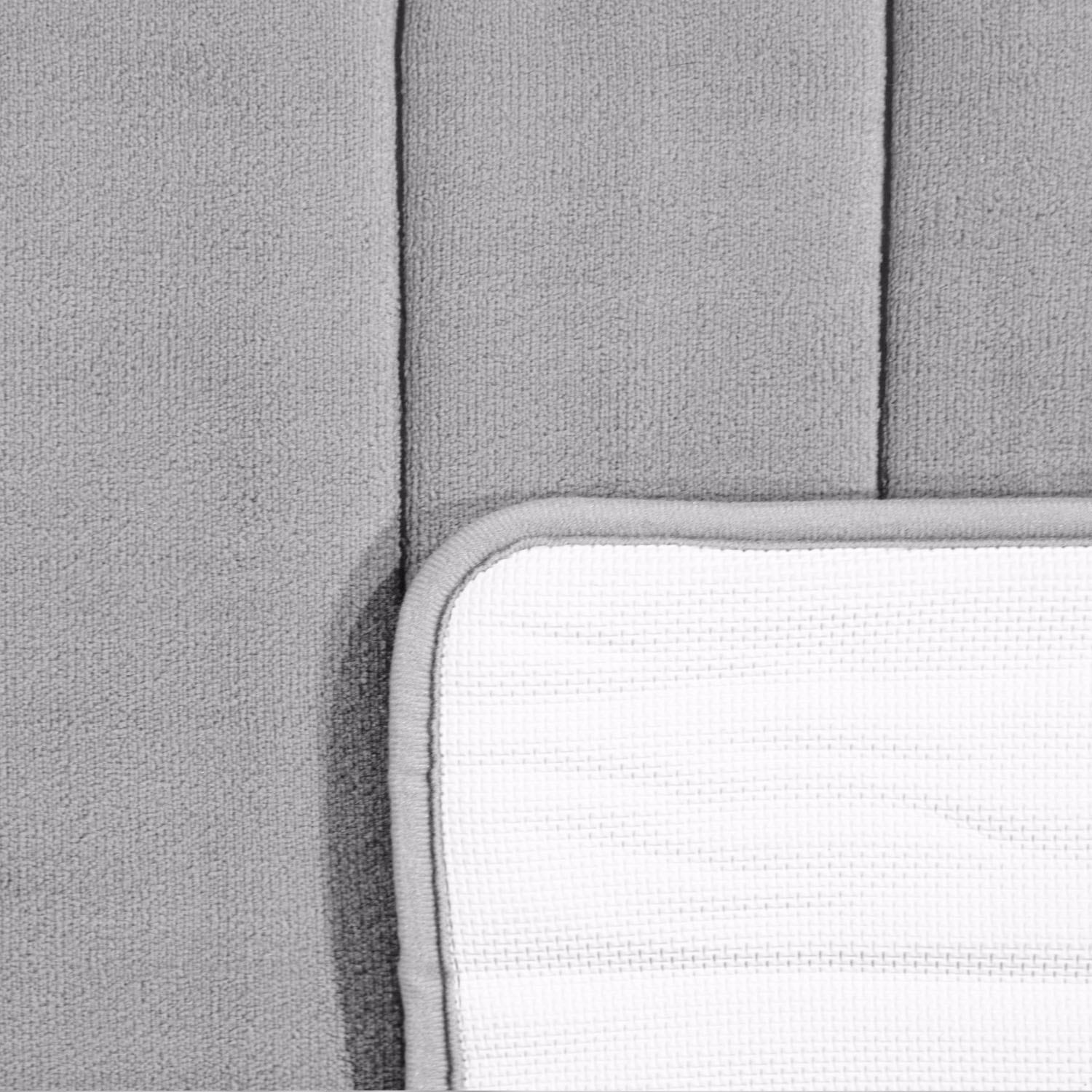 Paco Home Badematte »Corby 252, Memory-Schaum Effekt«, rutschhemmend beschichtet, fussbodenheizungsgeeignet, Badteppich, Uni Farben, gestreift, Hoch-Tief Effekt
