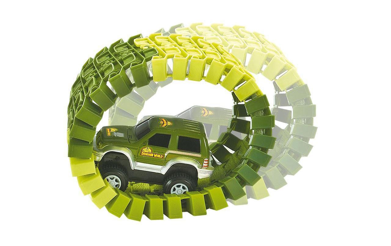 Amewi Autorennbahn »Magic Traxx Dino-Park Mini Set mit Brücke«
