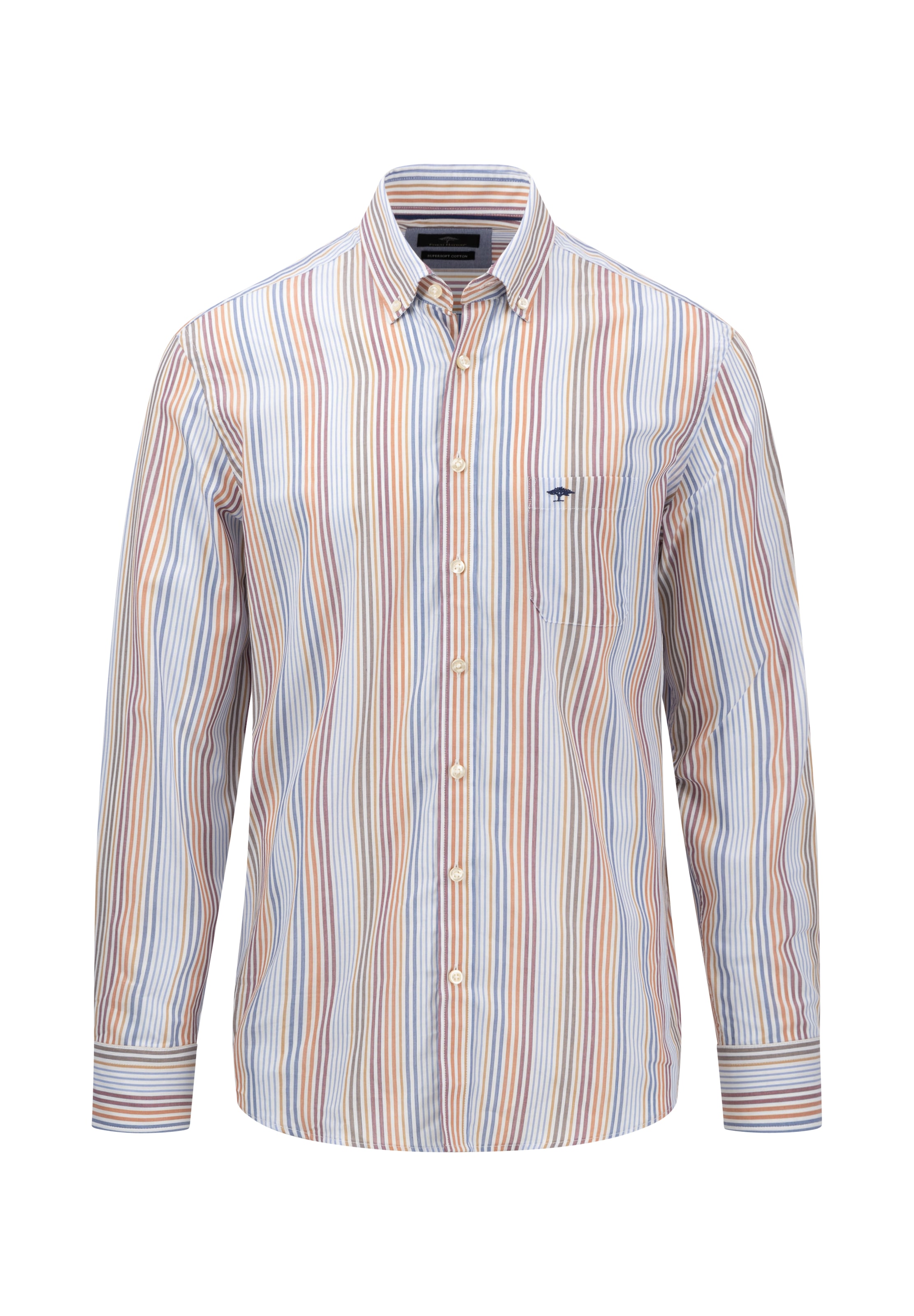 FYNCH-HATTON Langarmhemd, mit Multicolor-Streifen