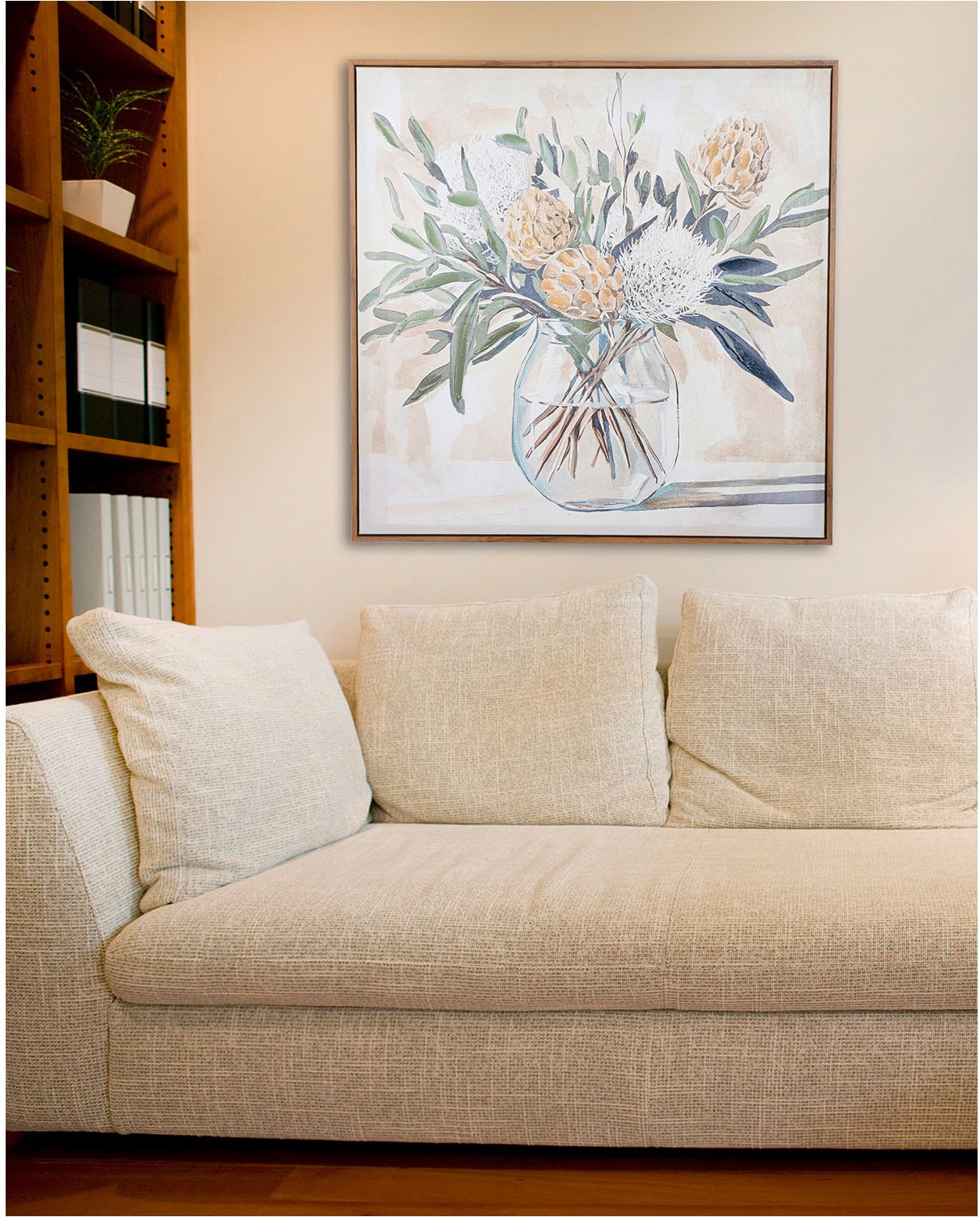 GILDE Tableau sur toile »Bild quadratisch Famoso« 1 cuis tlg.