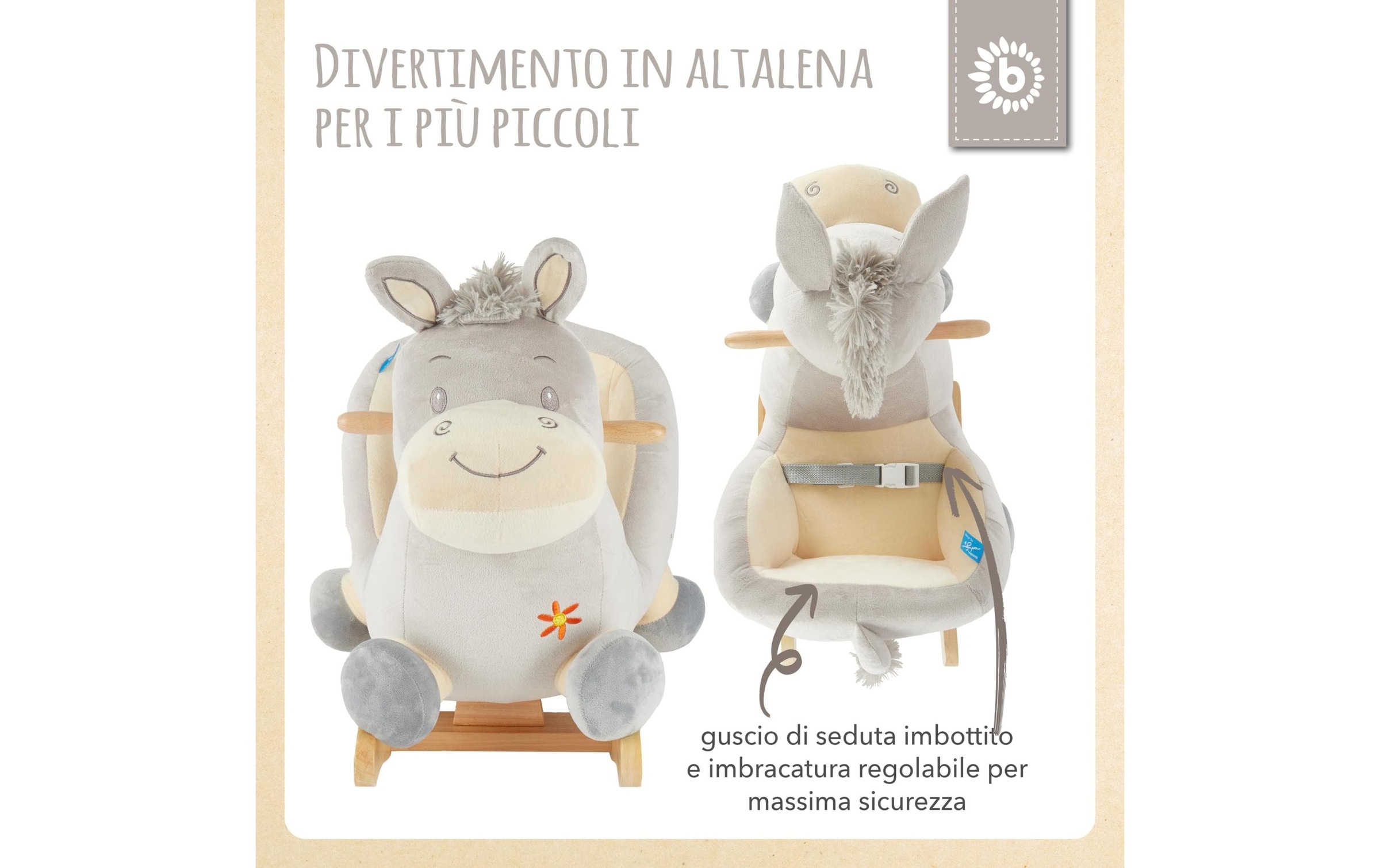 BIECO Schaukeltier »Fips«, Holzart: Pinie (China)