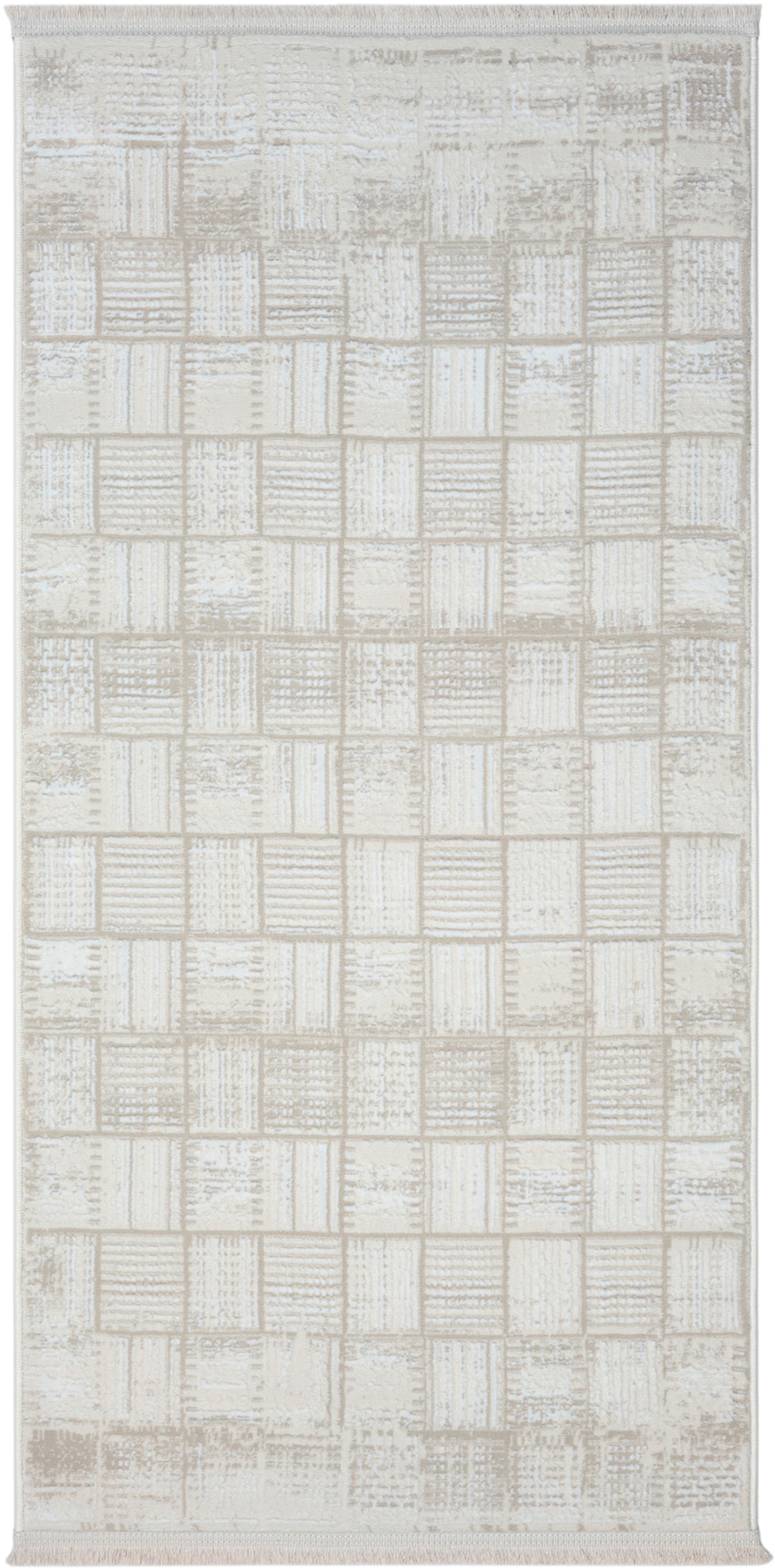 Myflair Möbel & Accessoires Teppich »My Wonder, LAGERRÄUMUNG!« rechteckig 10 mm Höhe Kurzflor, Retro-Style, besonders weich durch Microfaser, mit Fransen