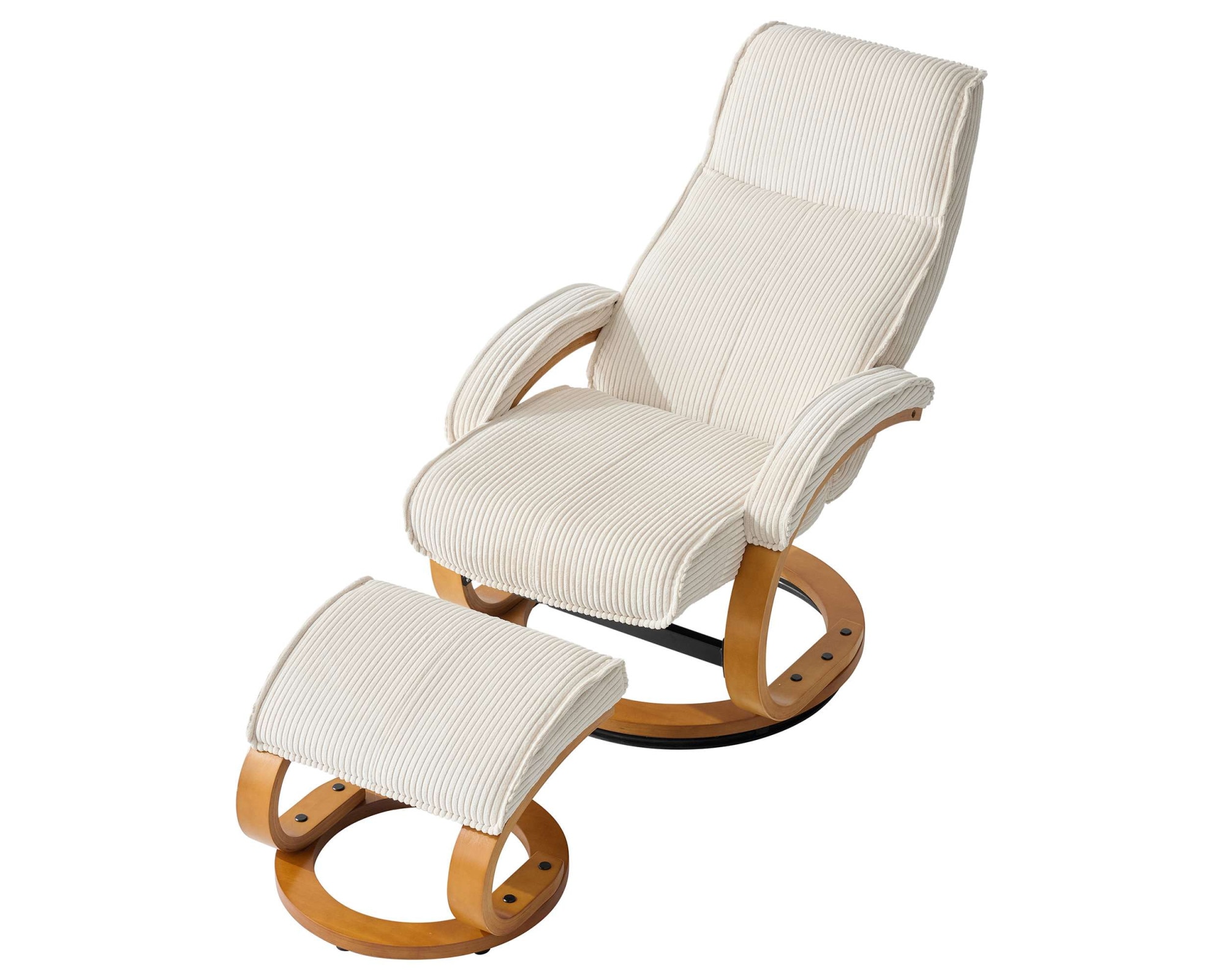 Home affaire Relaxsessel »mit Hocker PARIS neu: Cord - OTTO. Verlässliche Qualität.« bestehend aus Sessel und Hocker,  manuelle Relaxfunktion mit Drehfunktion, neu: Cord-Bezug